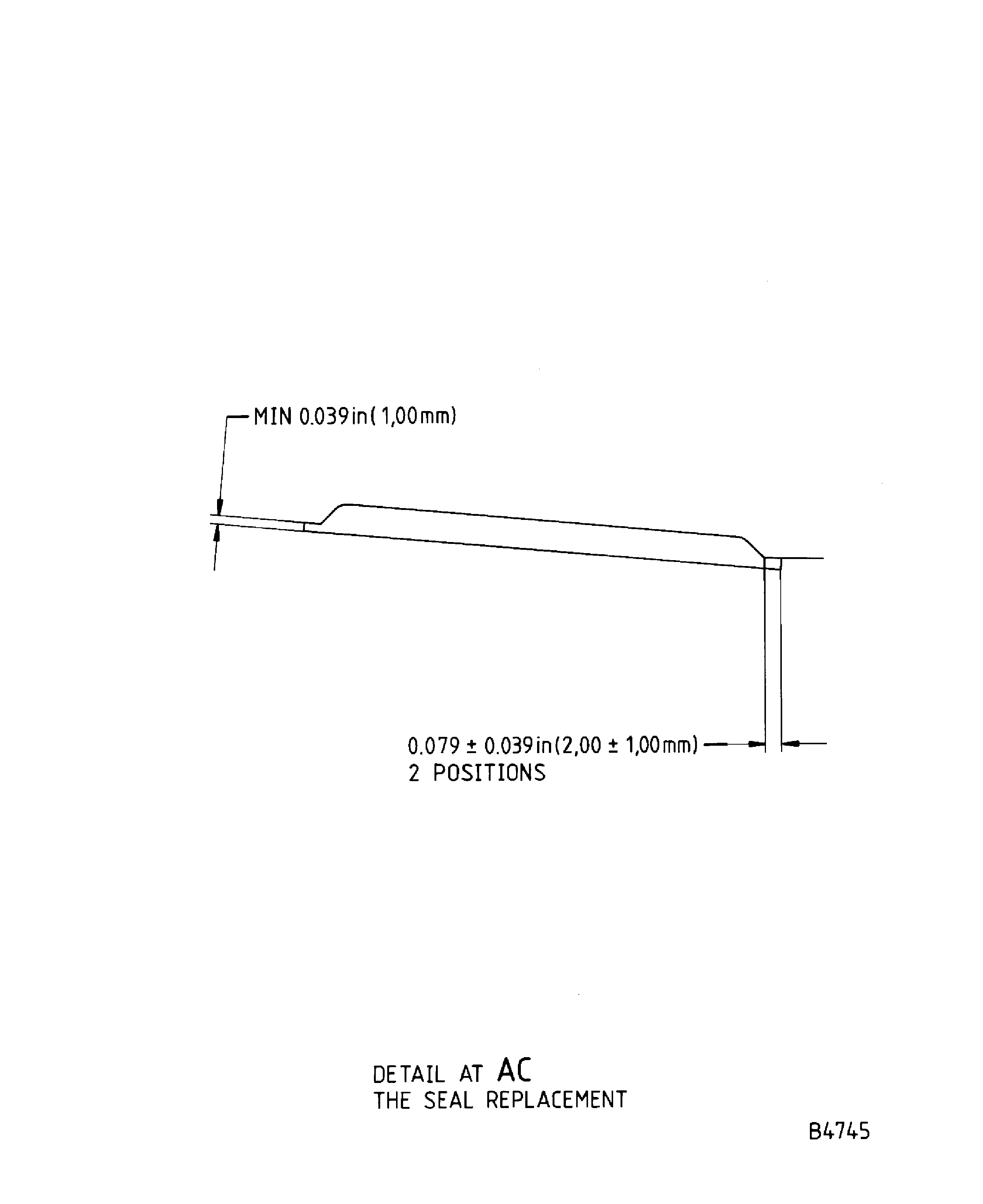 Repair details and dimensions - Assy A