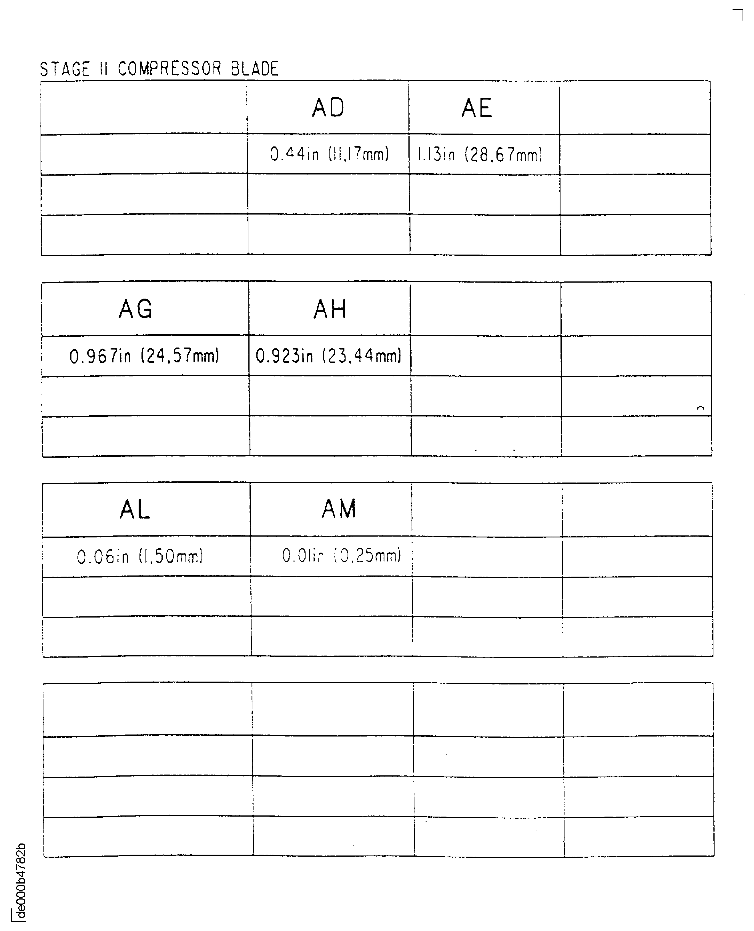Repair Details And Dimensions - Assembly B