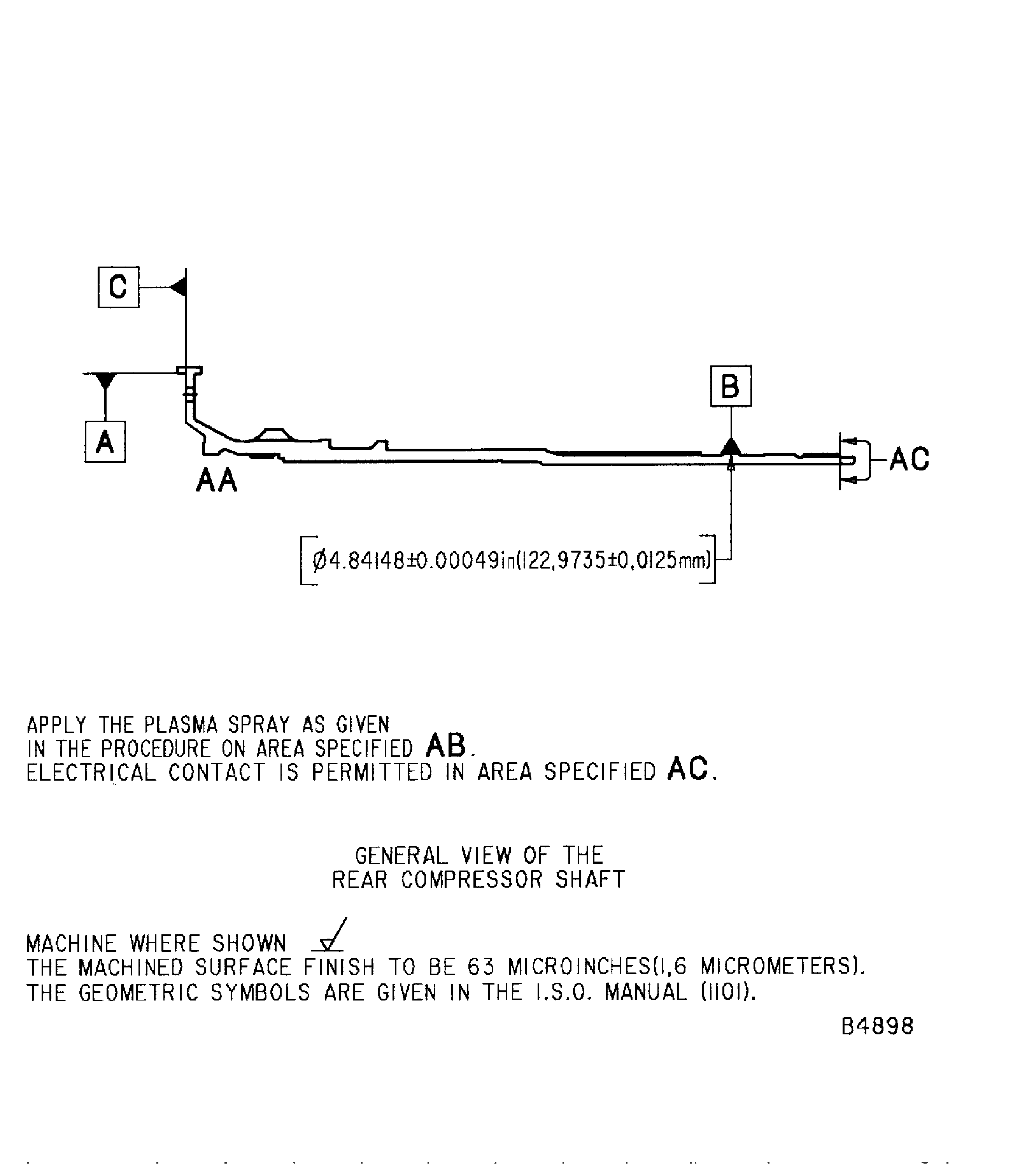 Repair details and dimensions - Assembly B