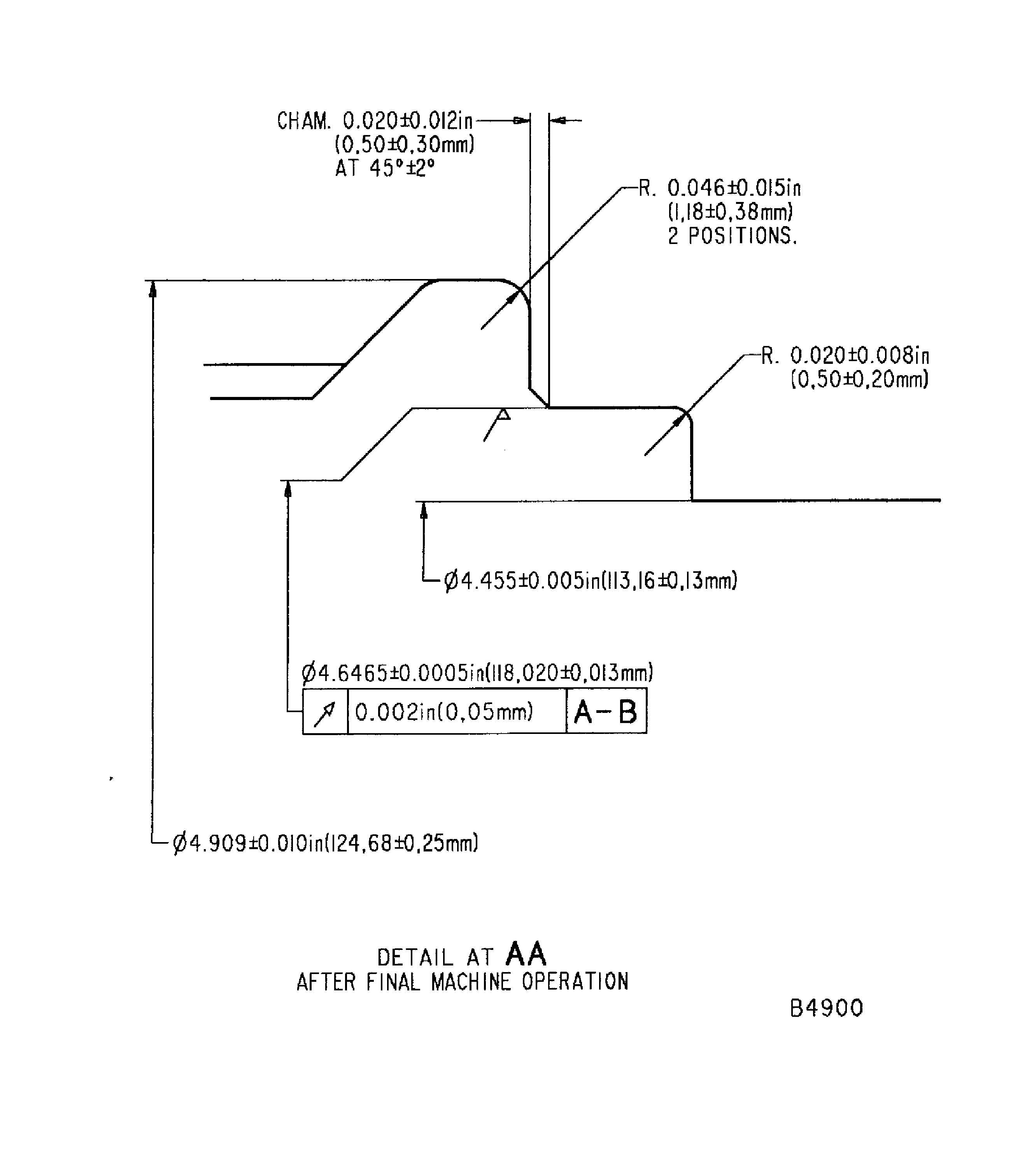 Repair details and dimensions - Assembly A and Assembly B