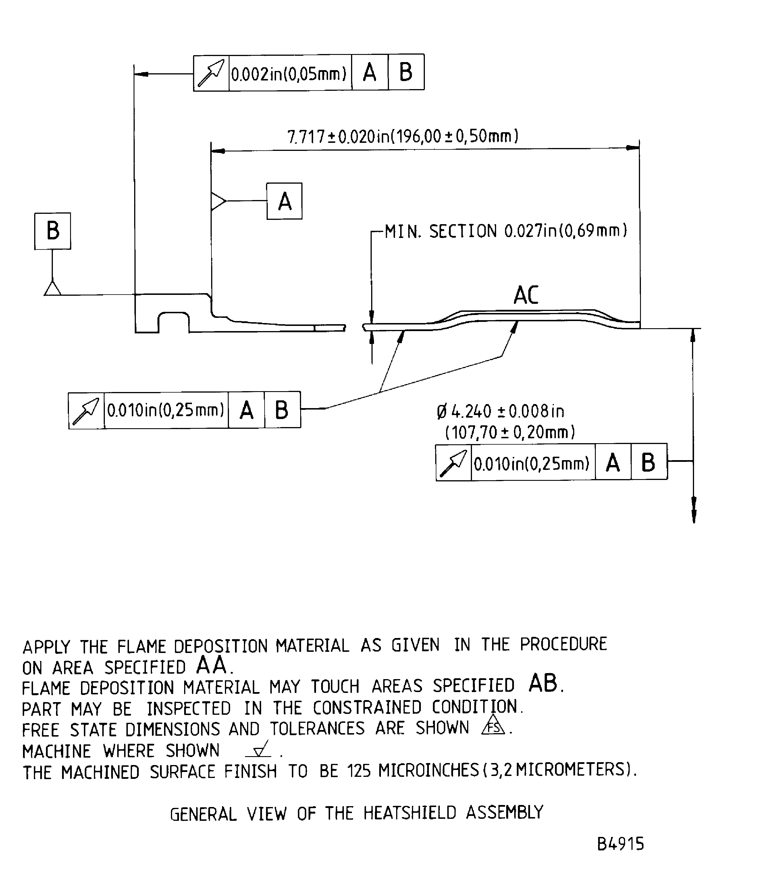 Repair details and dimensions