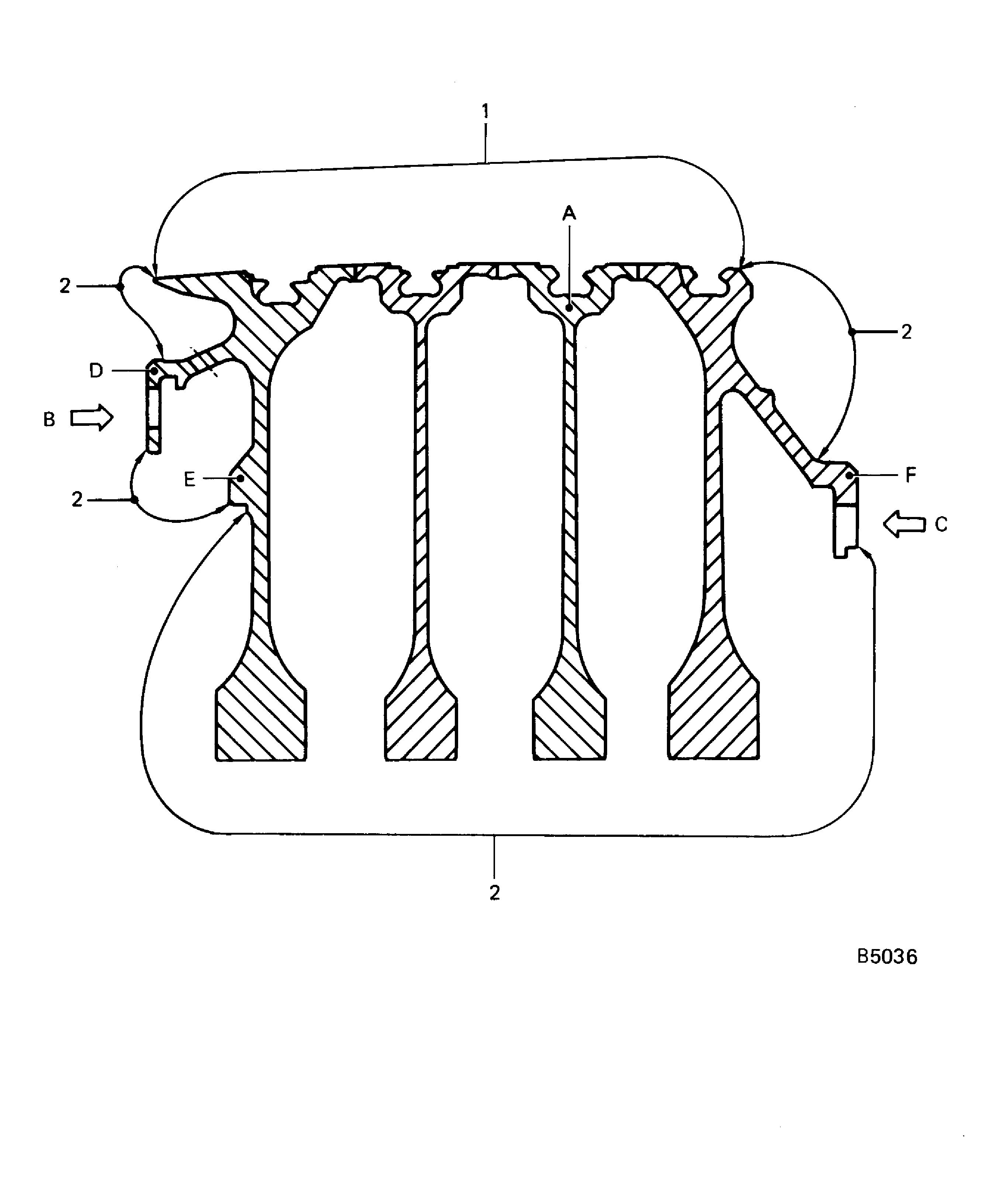 Rear HPC drum disk blend repair