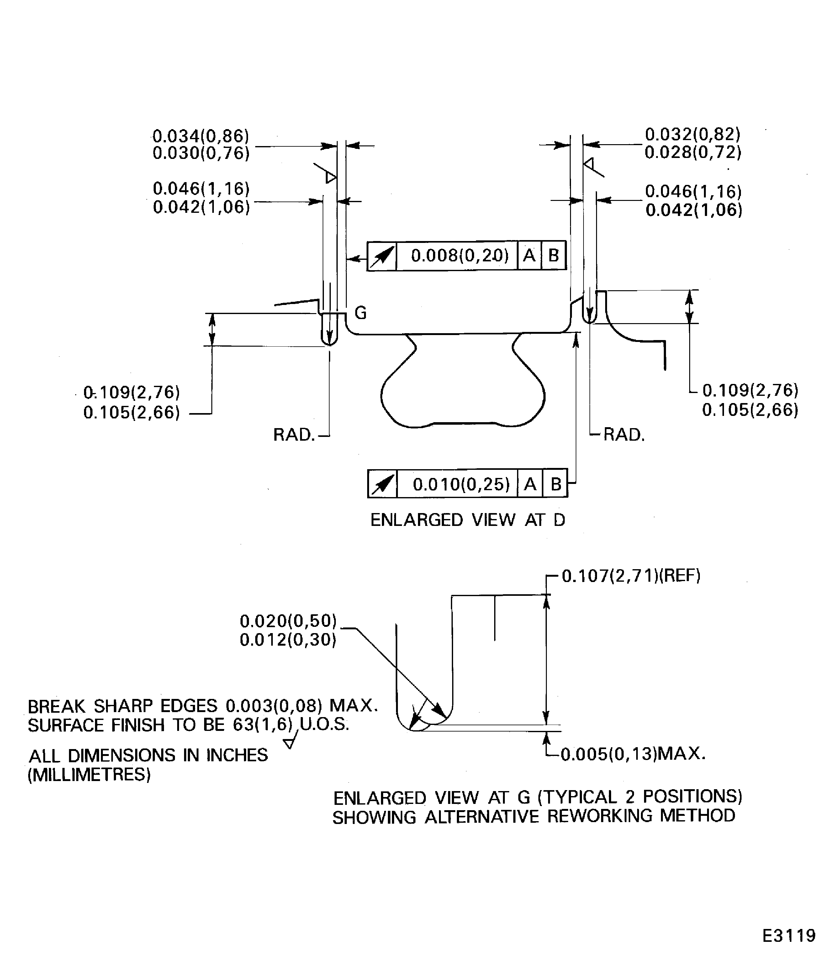 Rework of existing compressor shaft assembly (stage 8)