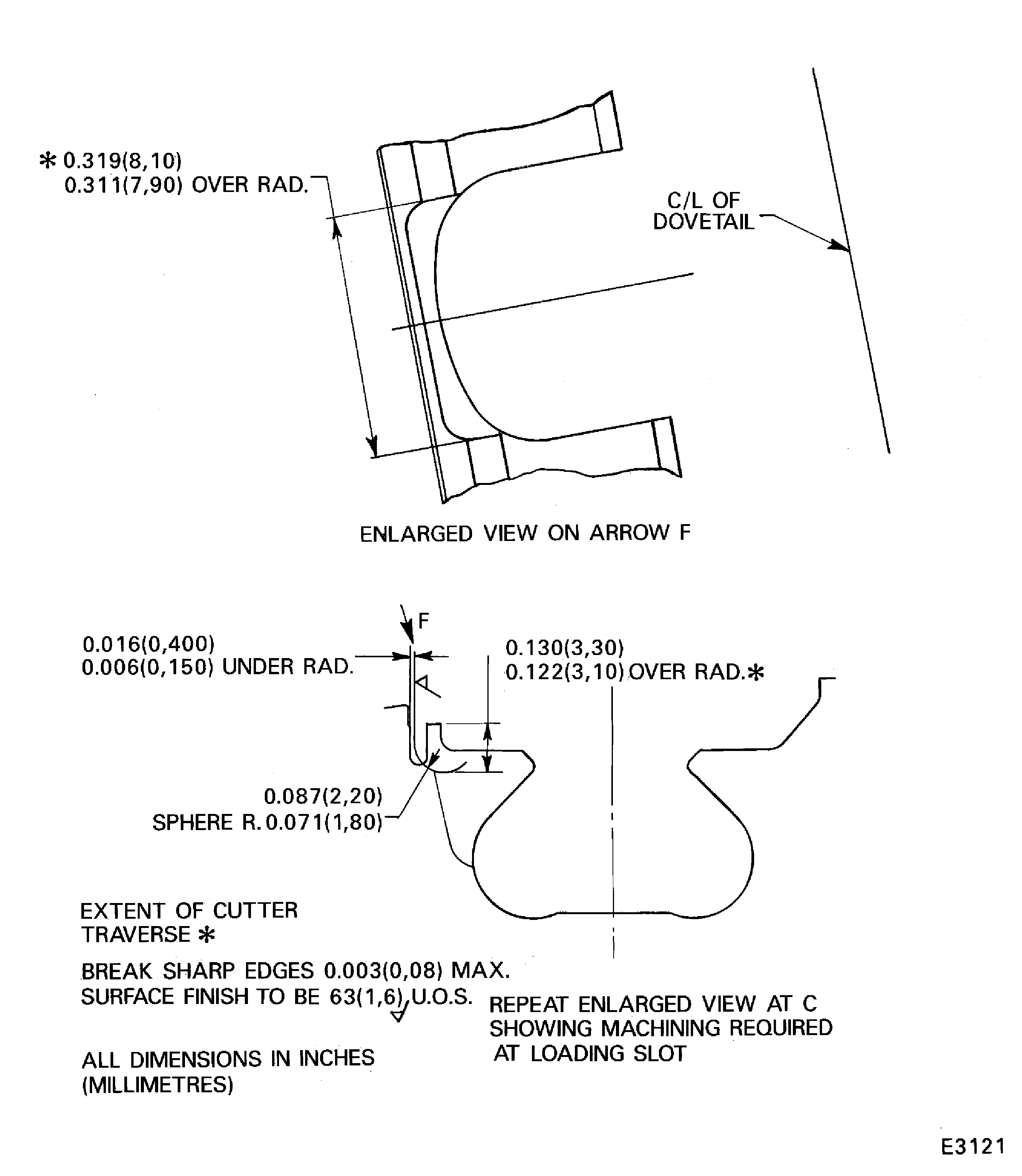 Rework of existing compressor shaft assembly (stage 7)