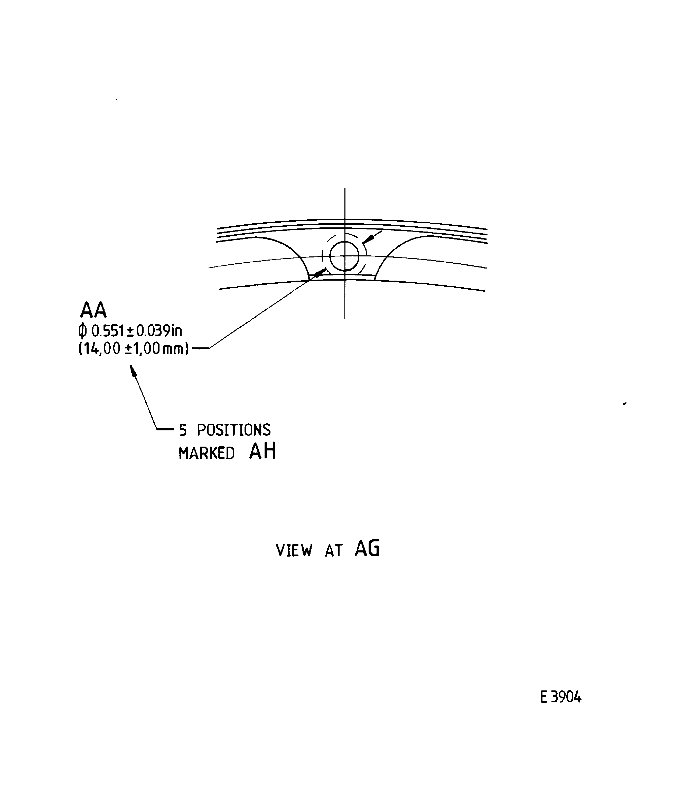 Repair details and dimensions - Assembly B