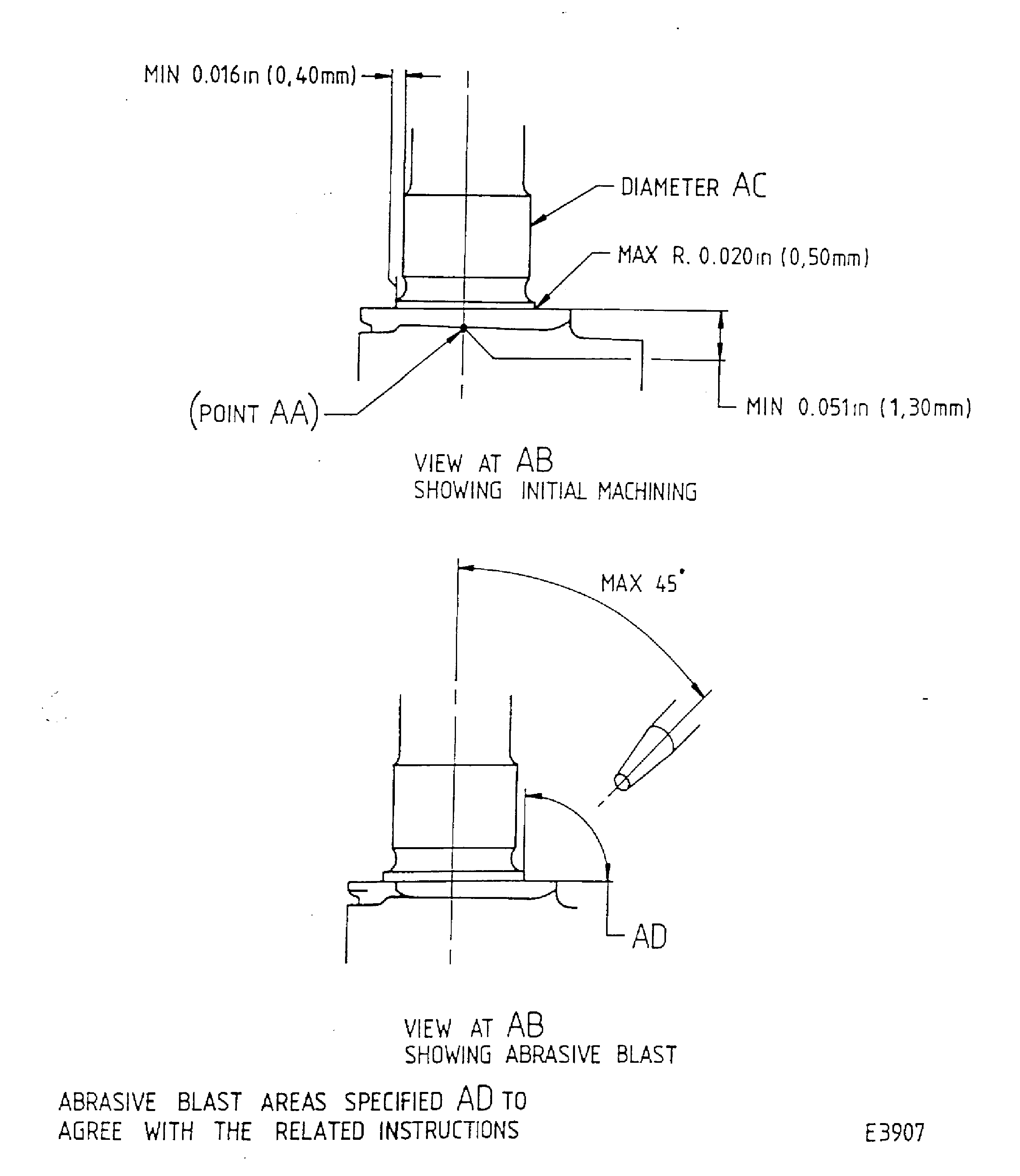 Repair details and dimensions