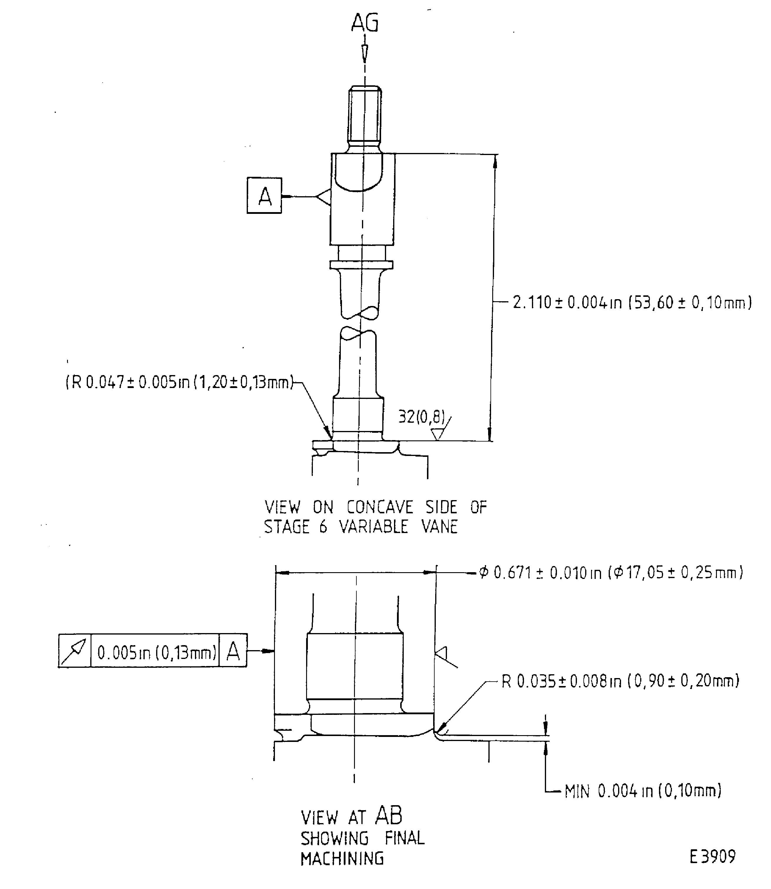 Repair details and diamensions - Assy A and Assy C
