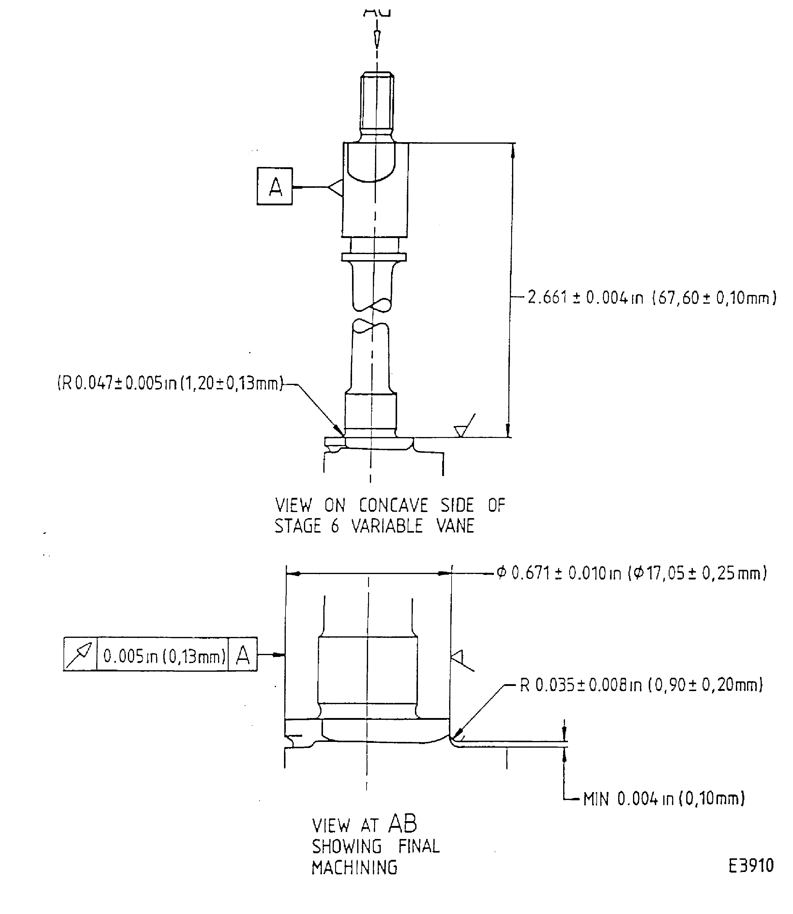 Repair details and diamensions - Assy B and Assy D