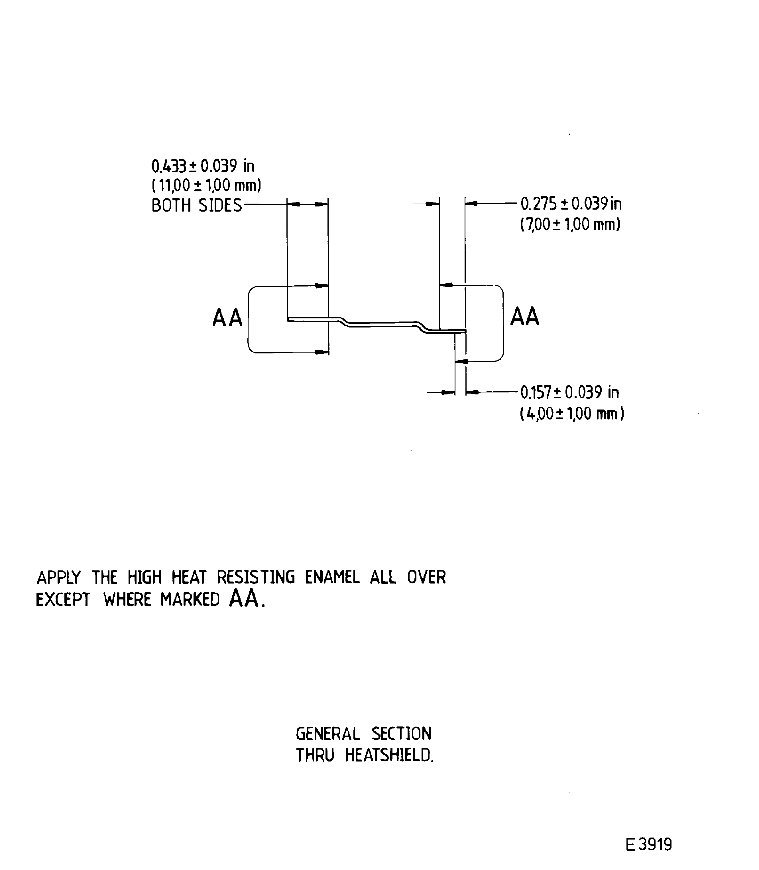 Repair details and dimensions