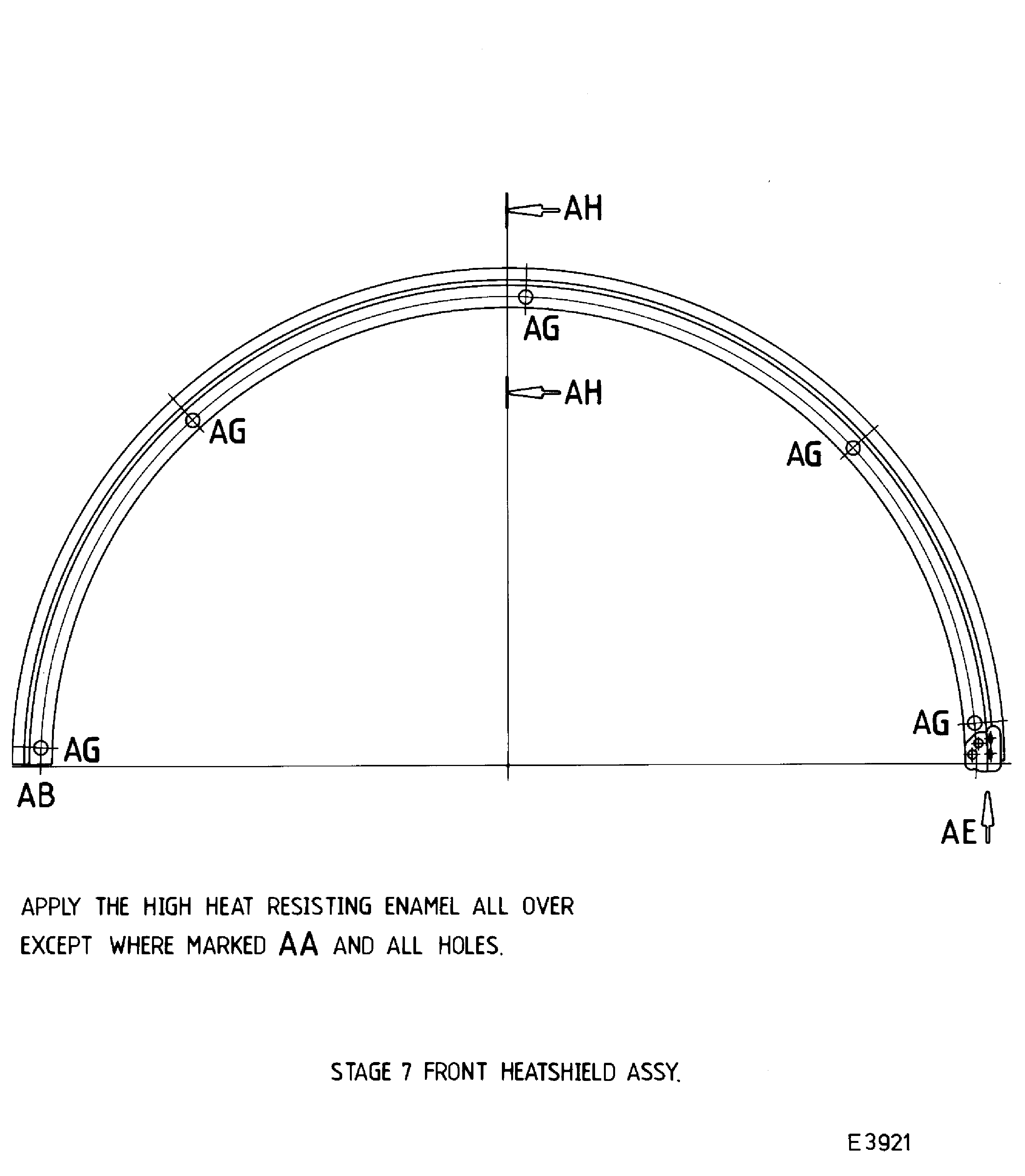Repair details and dimensions - Assembly B