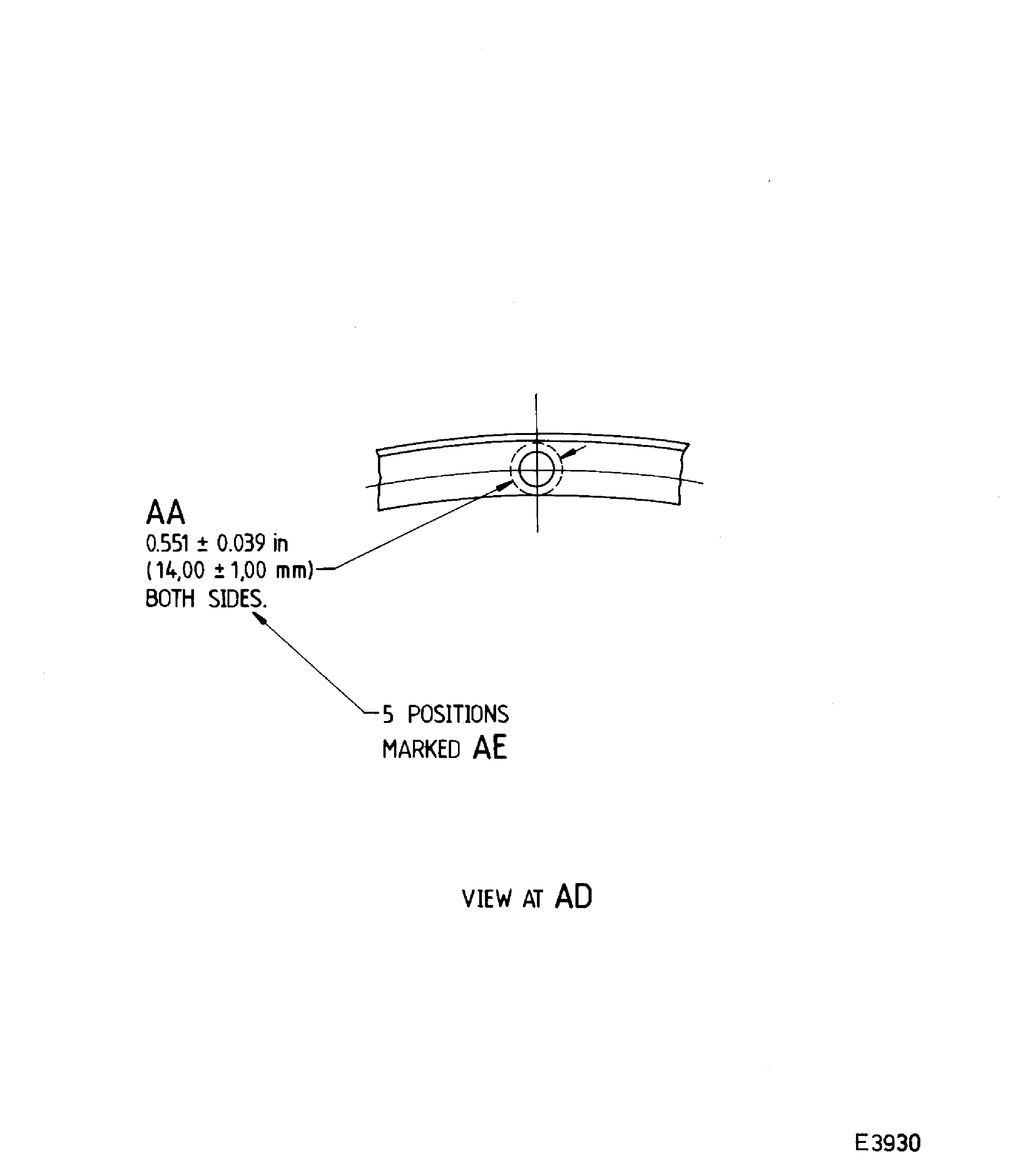 Repair details and dimensions - Assembly A and B