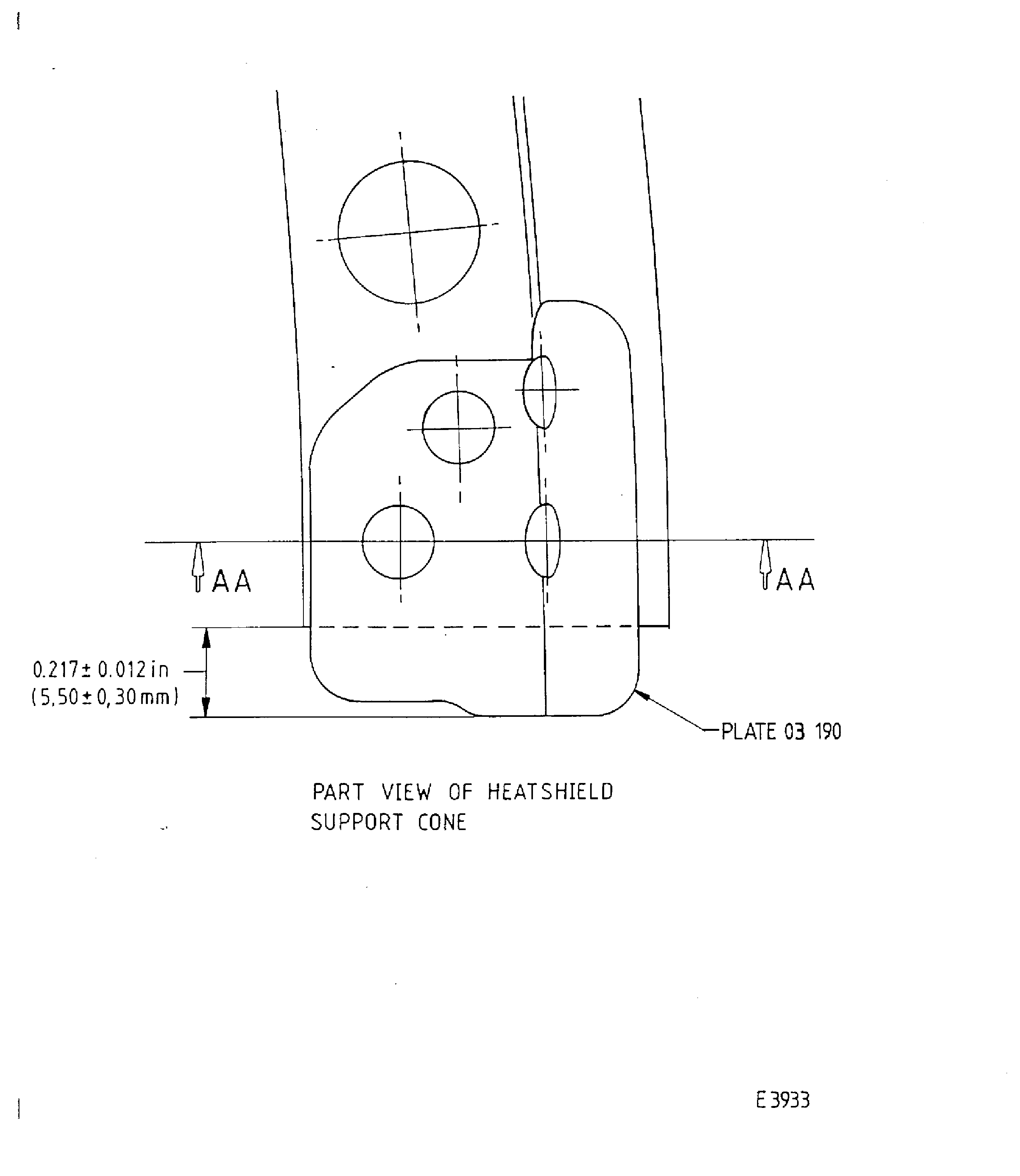 Repair details and dimensions - Assembly B