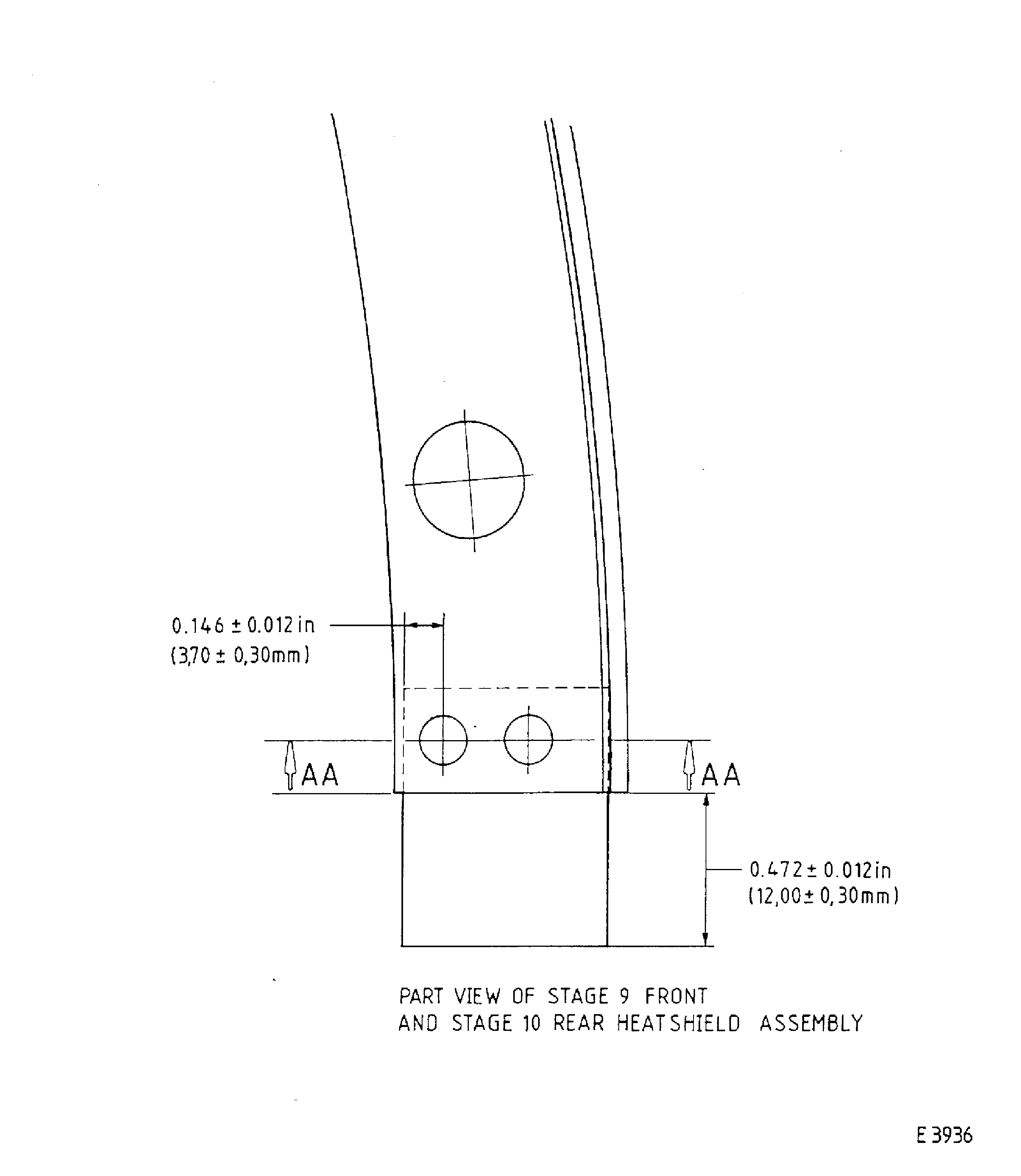 Repair details and dimensions - Assembly A