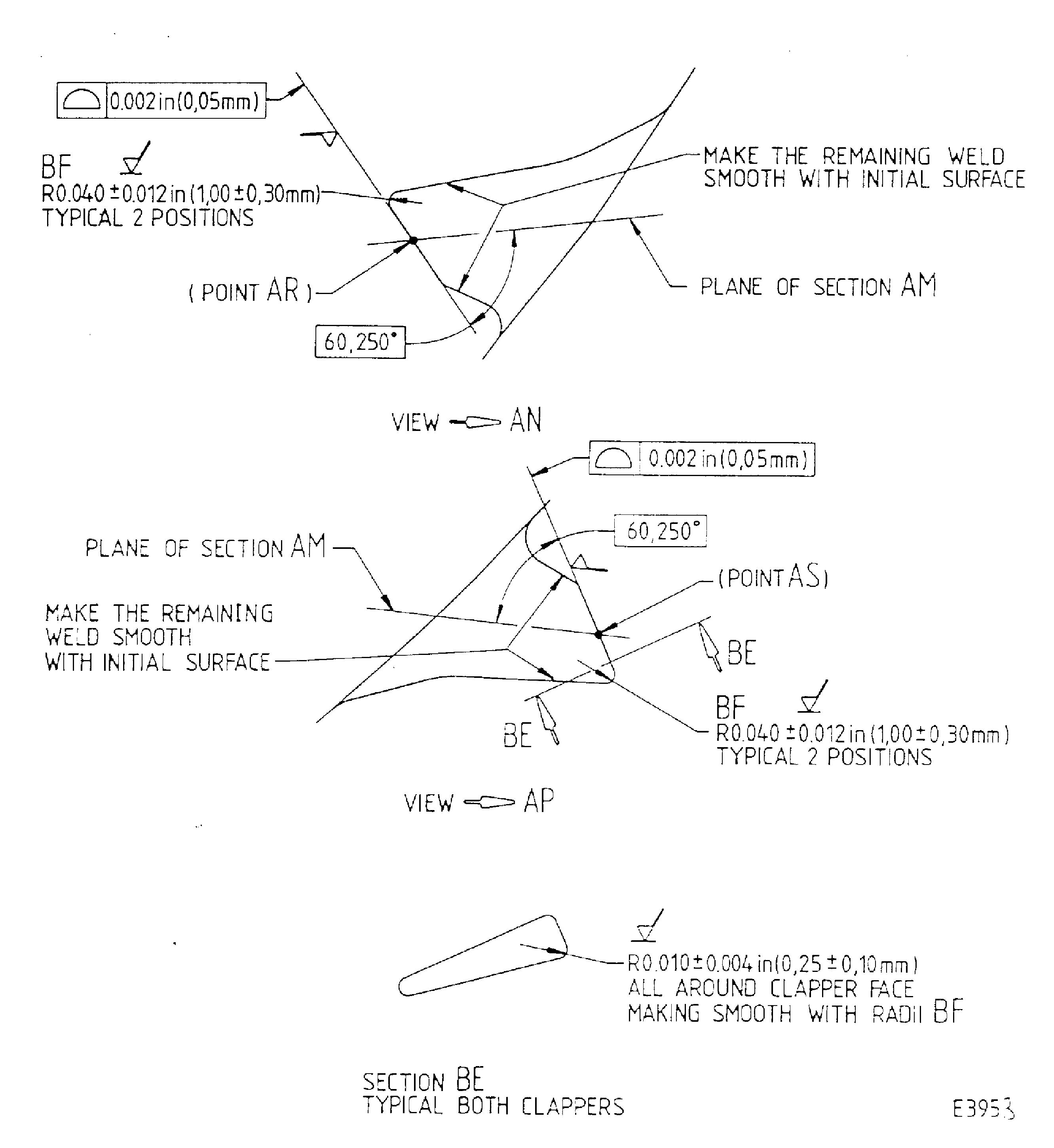 Repair Details And Dimensions - Assembly A And B