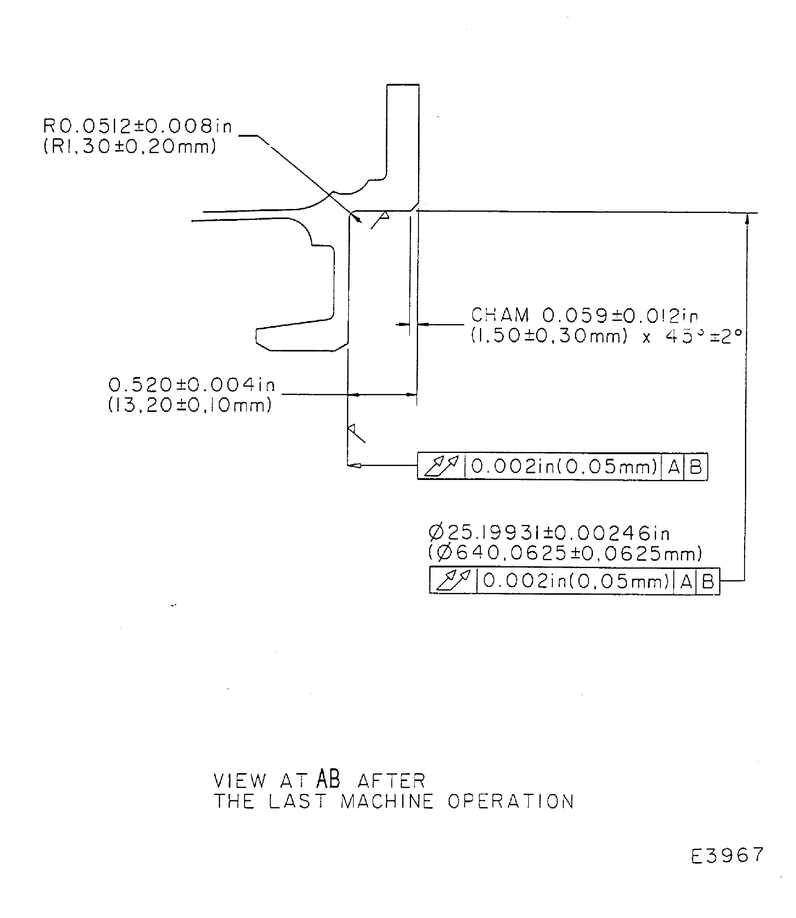 Repair Details and Dimensions - Assembly B