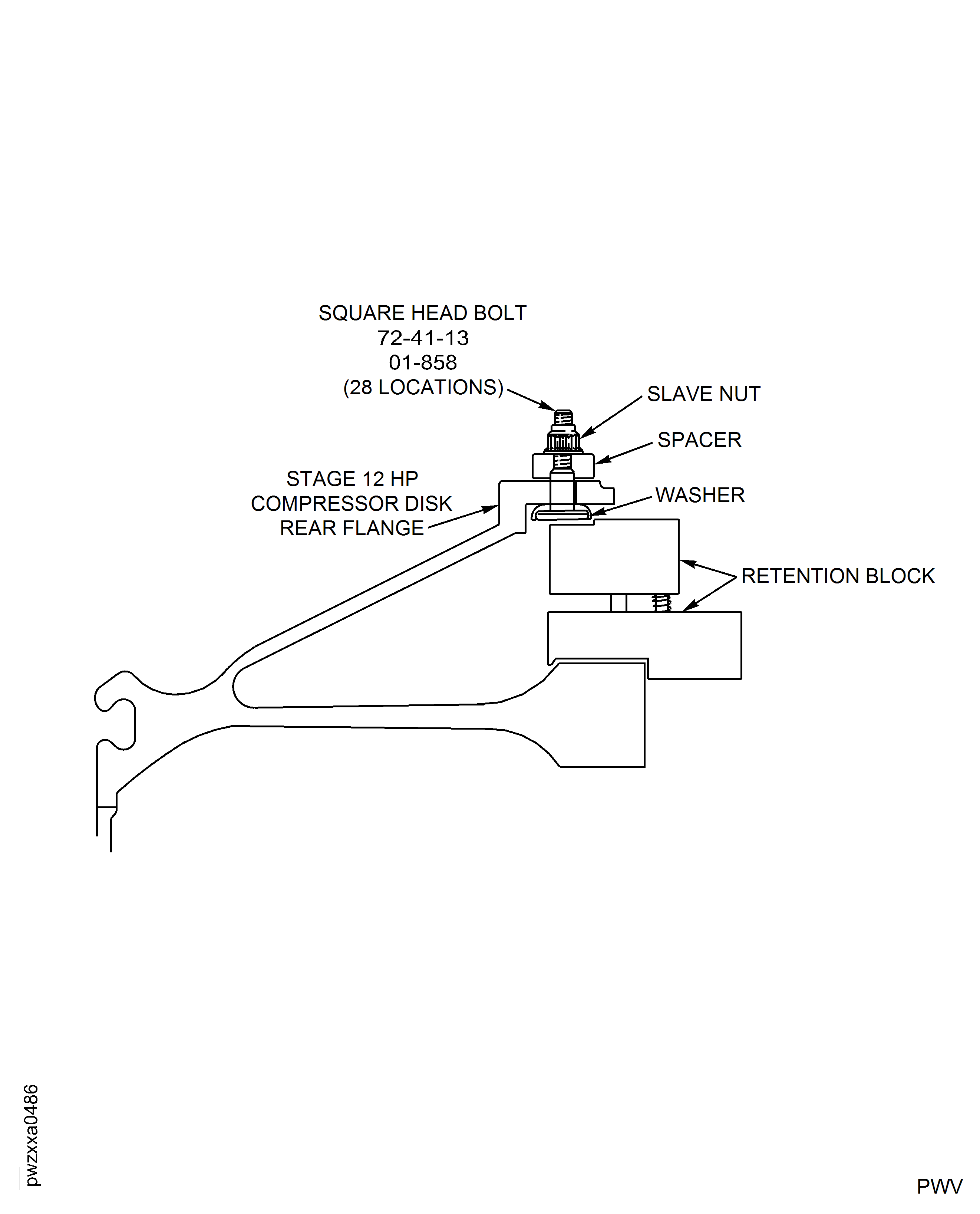 Remove Rotating Air Seal (Post SB 72-0687)