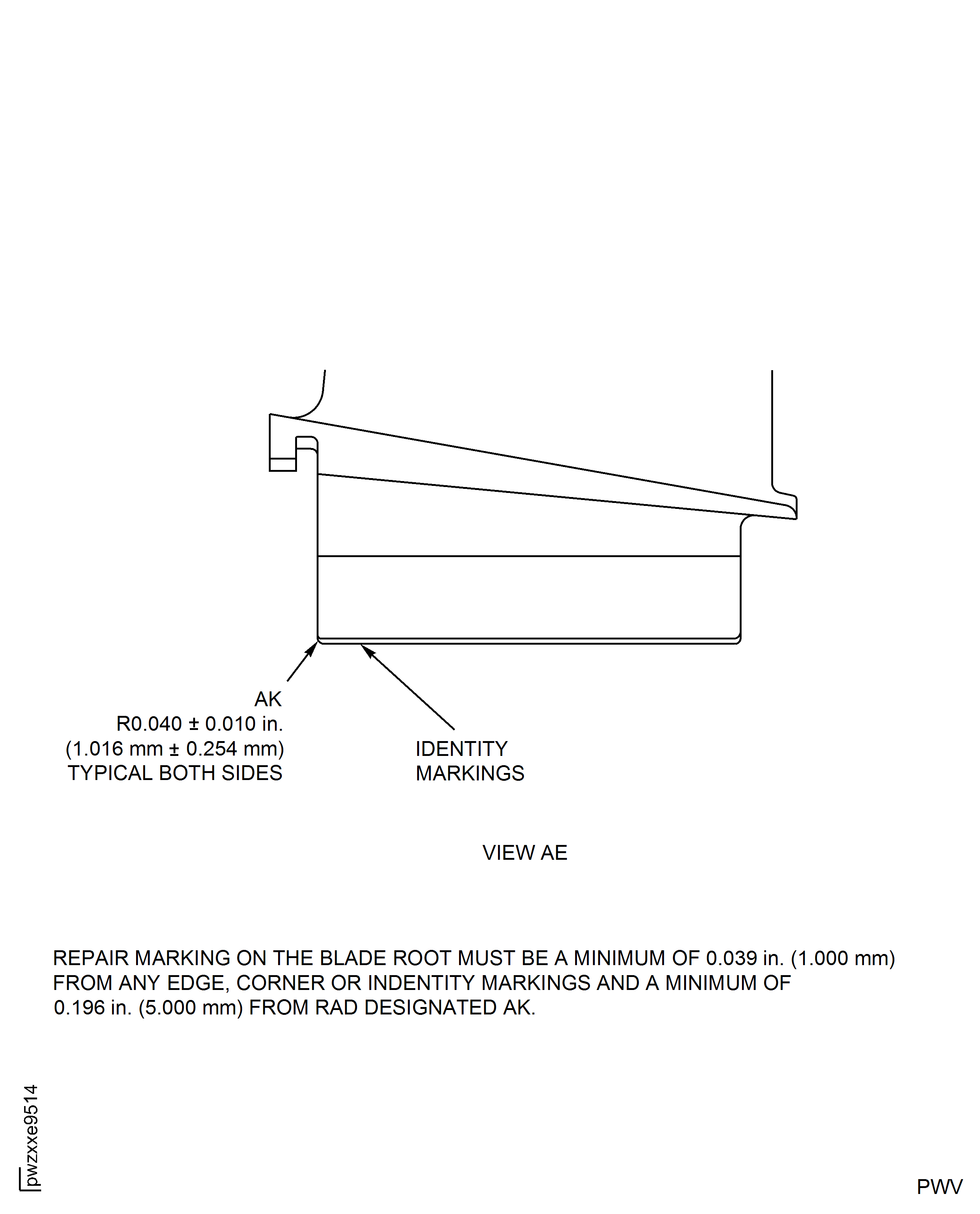 Repair Details And Dimensions - Assembly A, B, E, and F