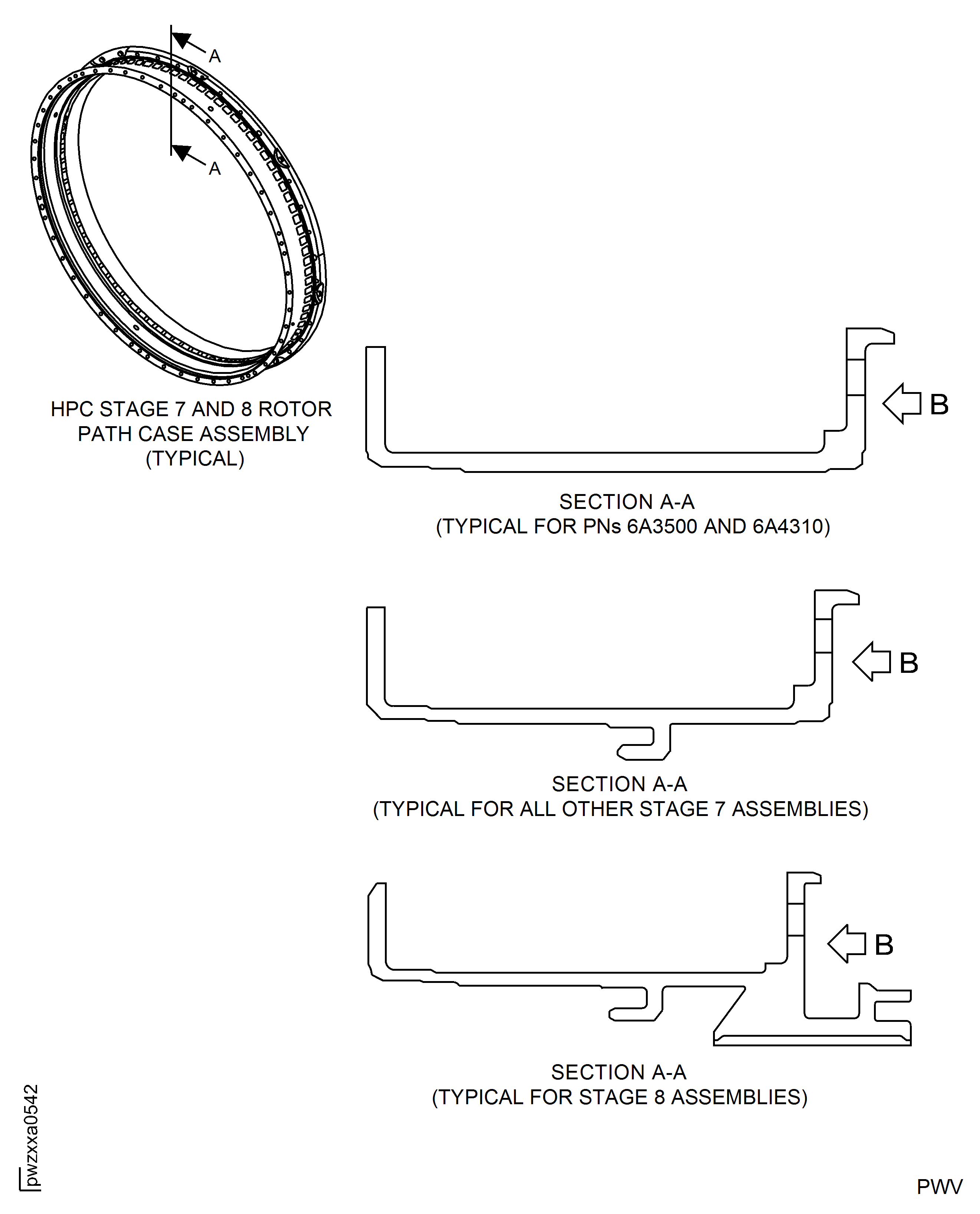 High Pressure (HP) Compressor Stage 7 Case and Stage 8 Rotor Path Case Assembly - Replace the Location Dowel Pin, Repair-027 (VRS6549)
