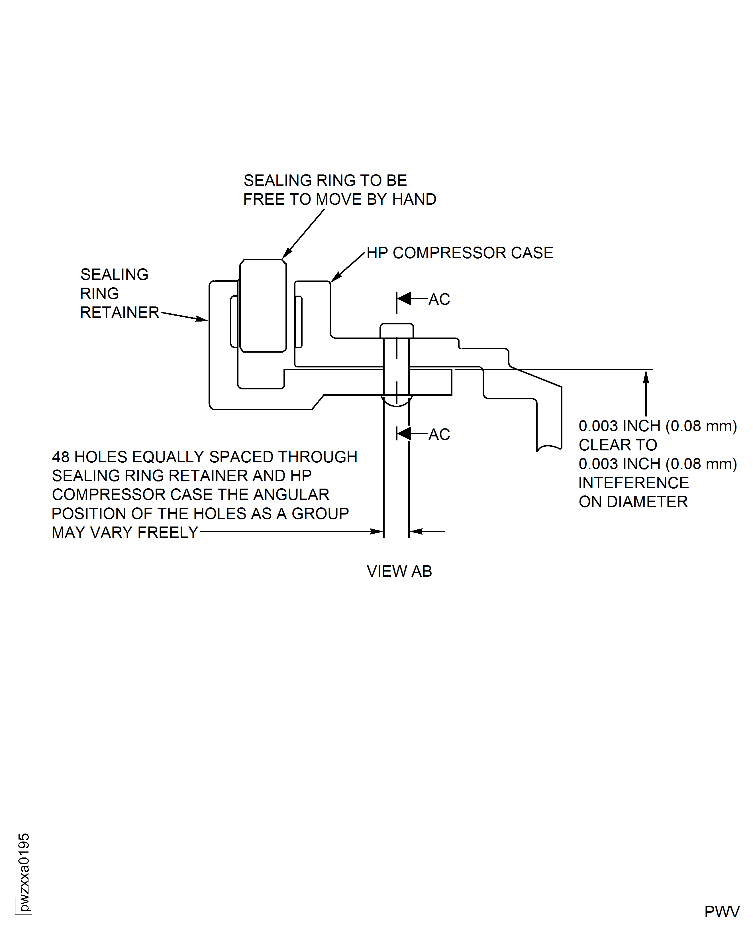 Repair details and dimensions - Assembly A