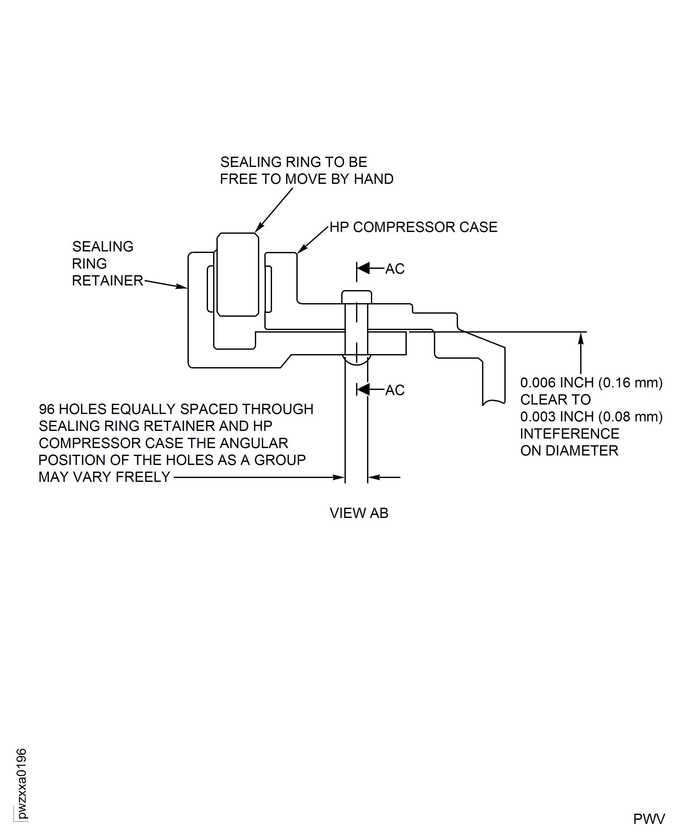 Repair details and dimensions - Assembly B