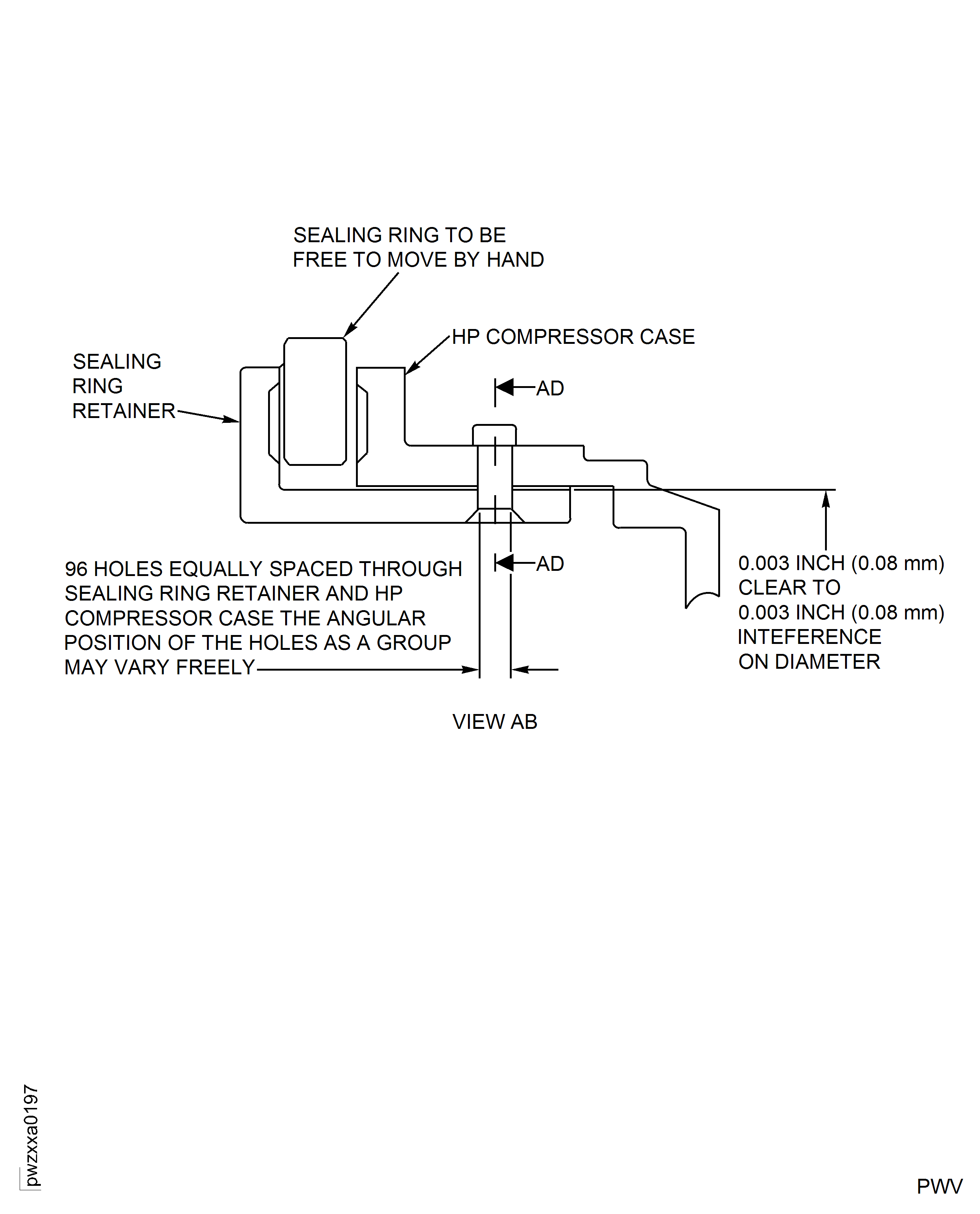 Repair details and dimensions - Assembly C