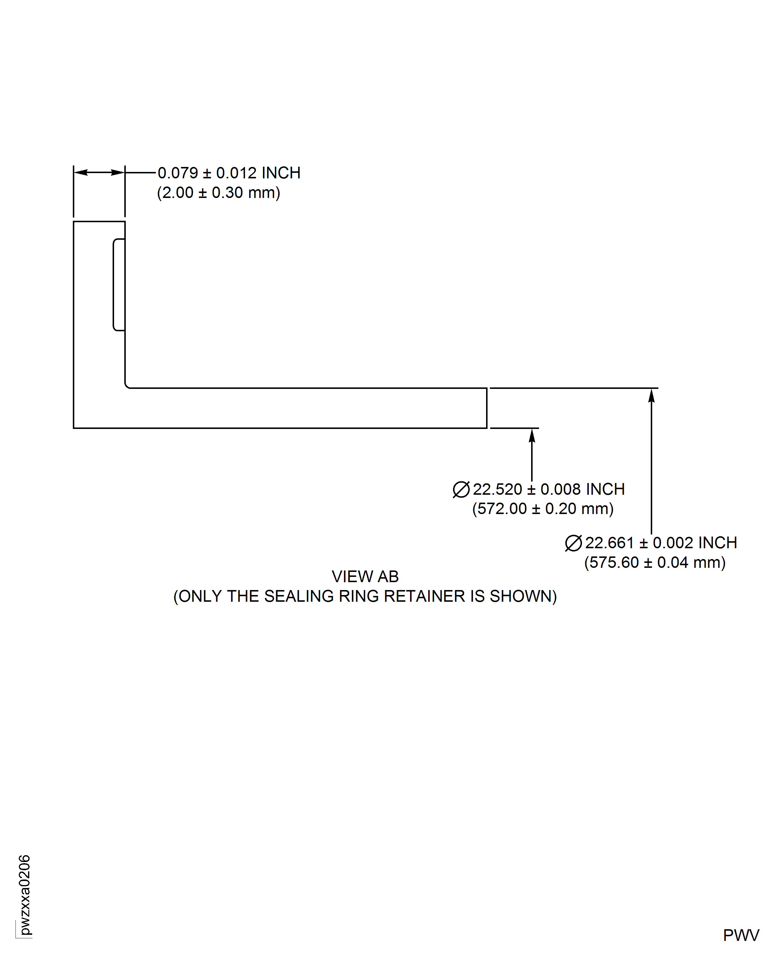 Repair details and dimensions - Assembly C