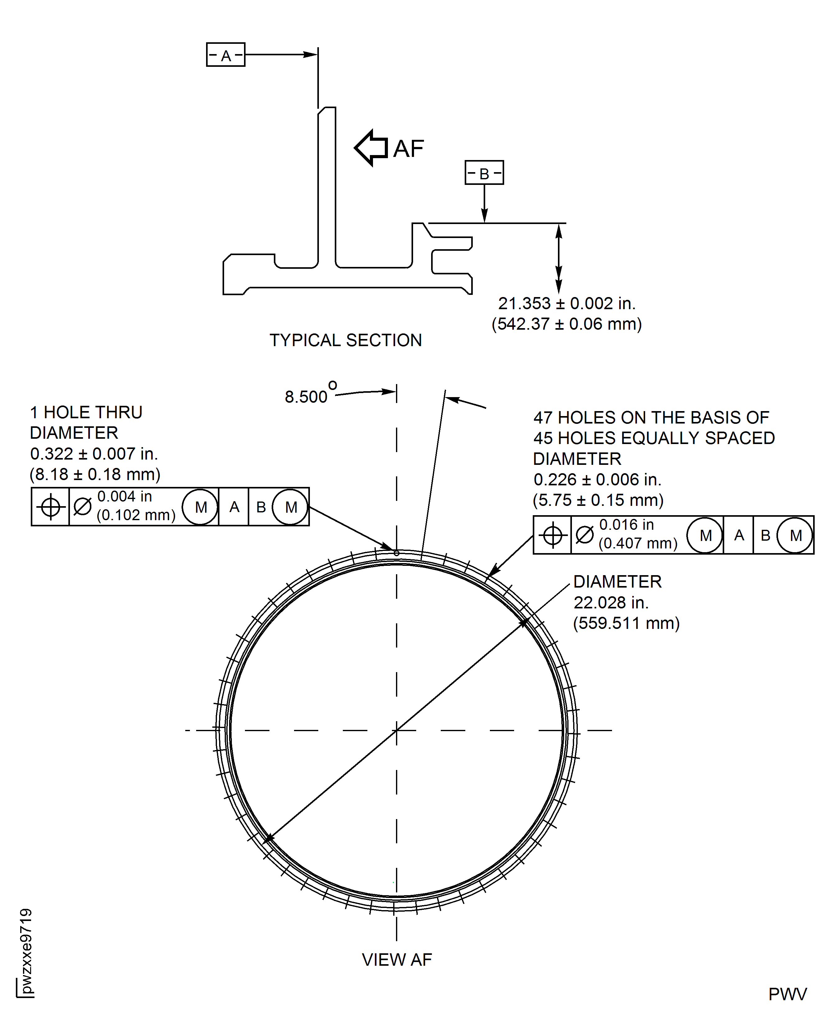 Repair Details and Dimensions - Assembly B