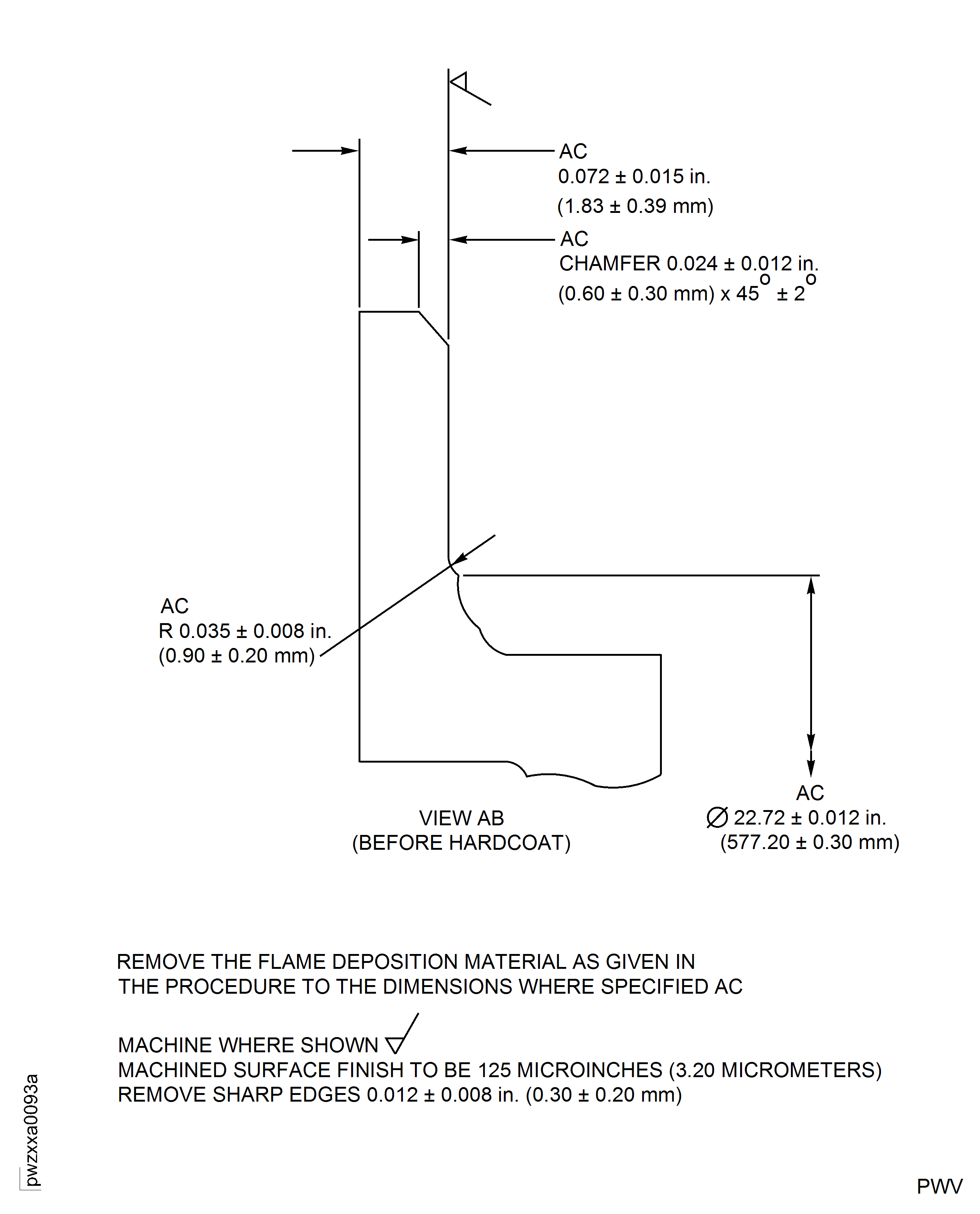Repair Details and Dimensions - Assembly D