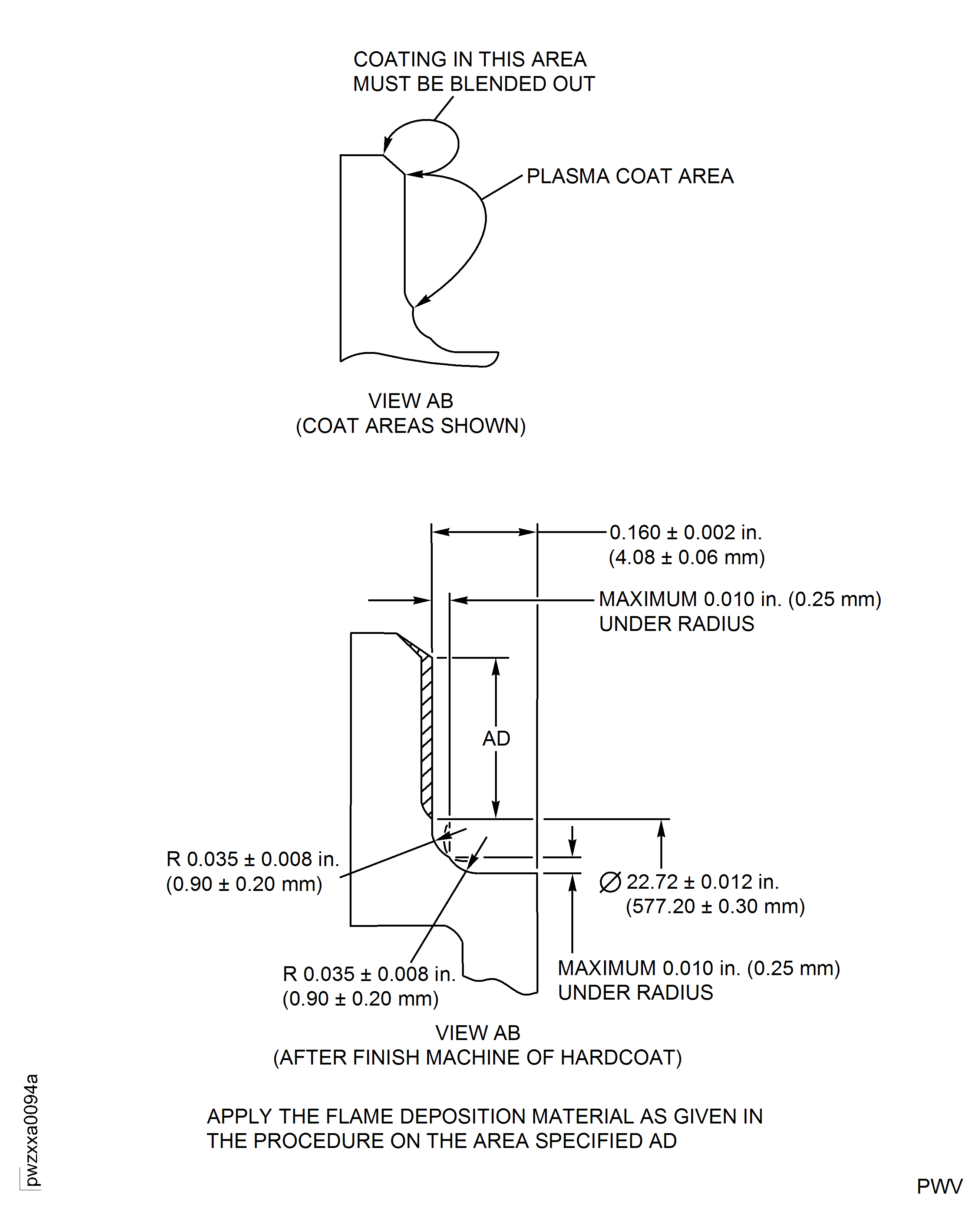Repair Details and Dimensions - Assembly D