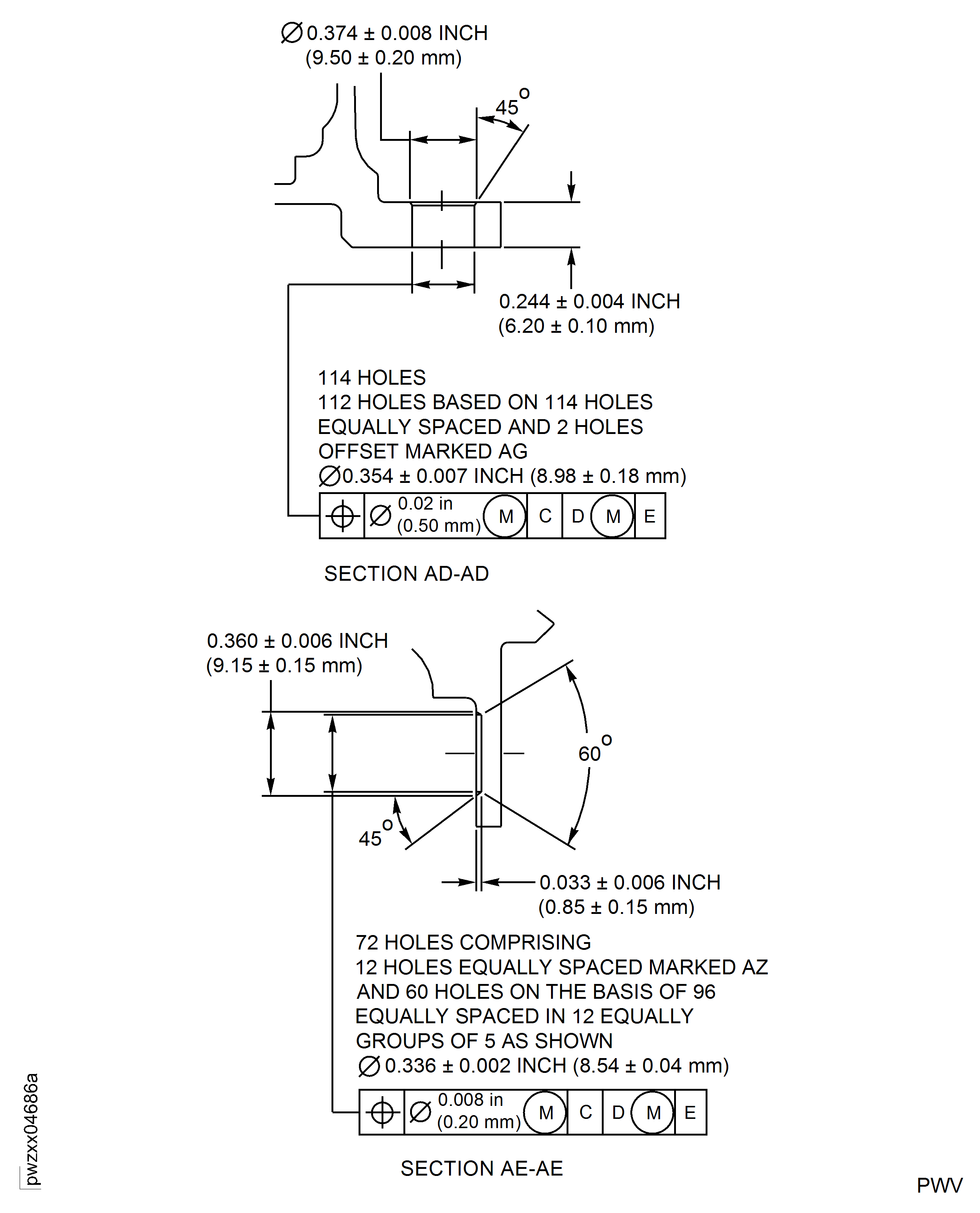 Repair Details and Dimensions - Assembly A