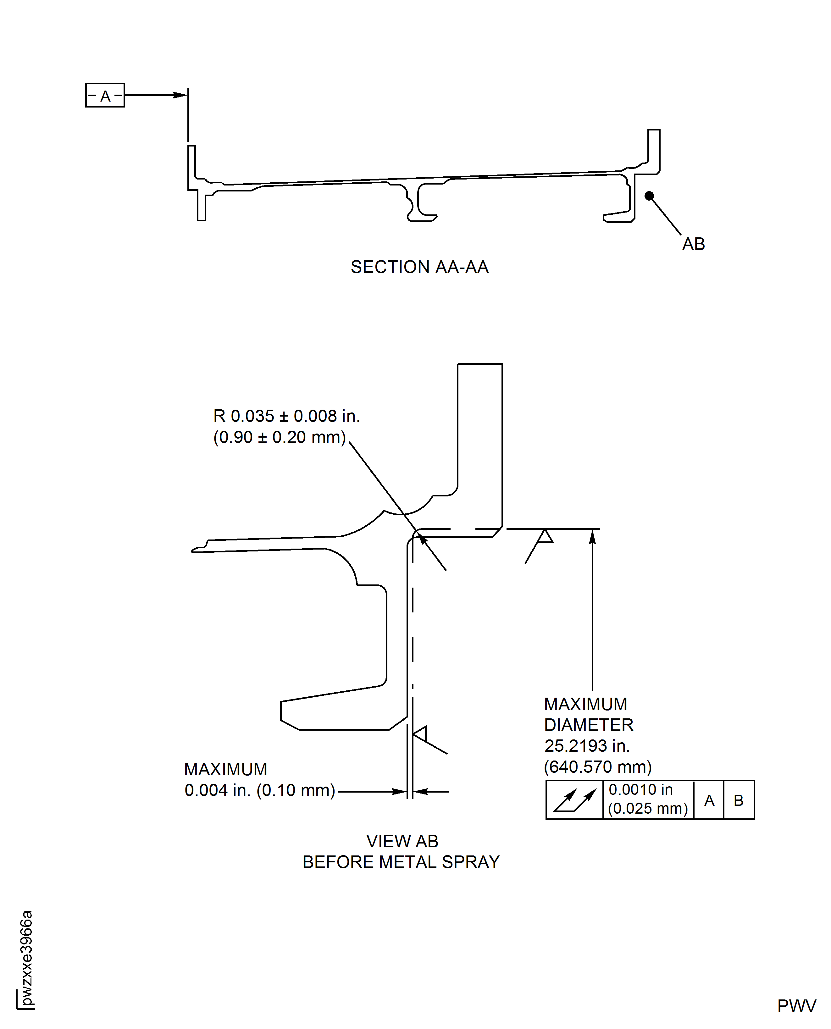 Repair Details and Dimensions - Assembly B