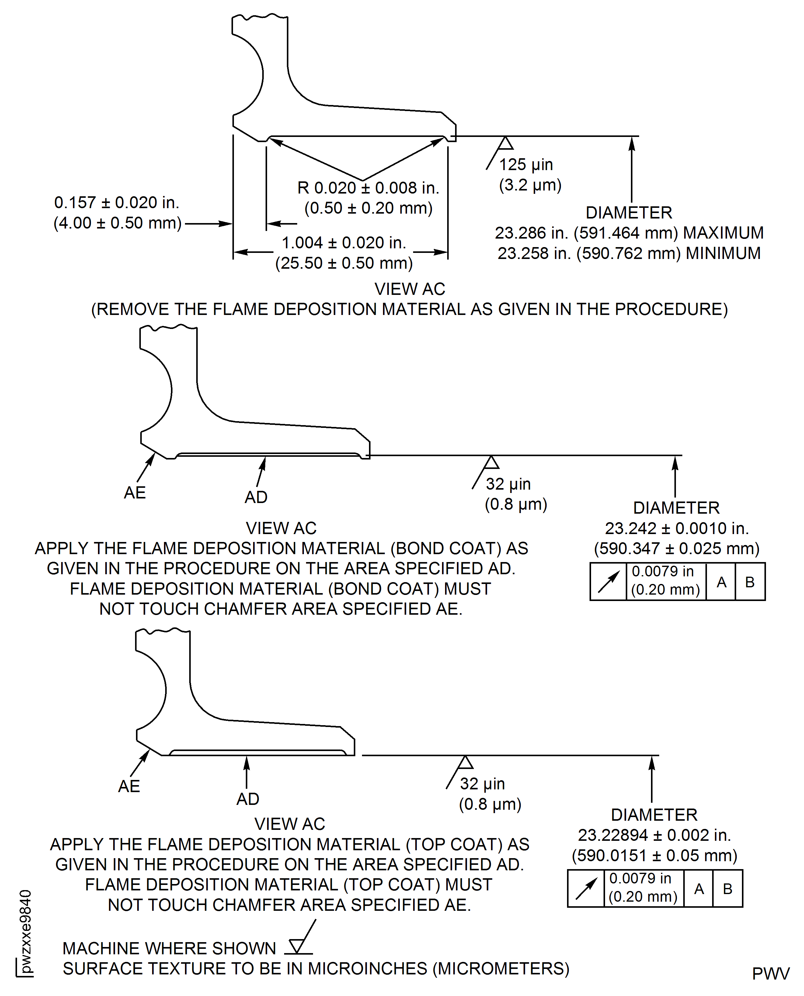 Repair Details and Dimensions