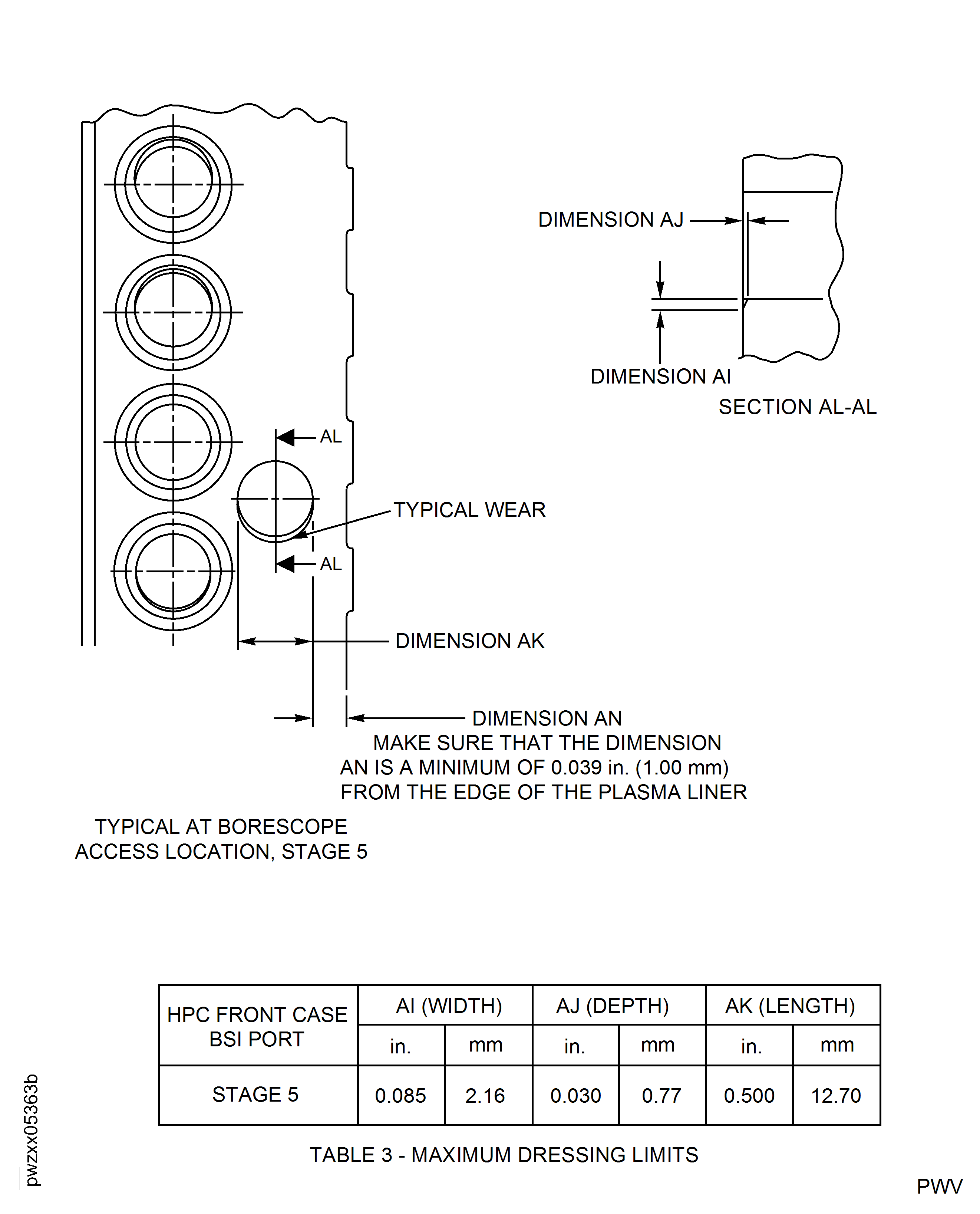 Repair Details and Dimensions - Assembly A and Assembly B