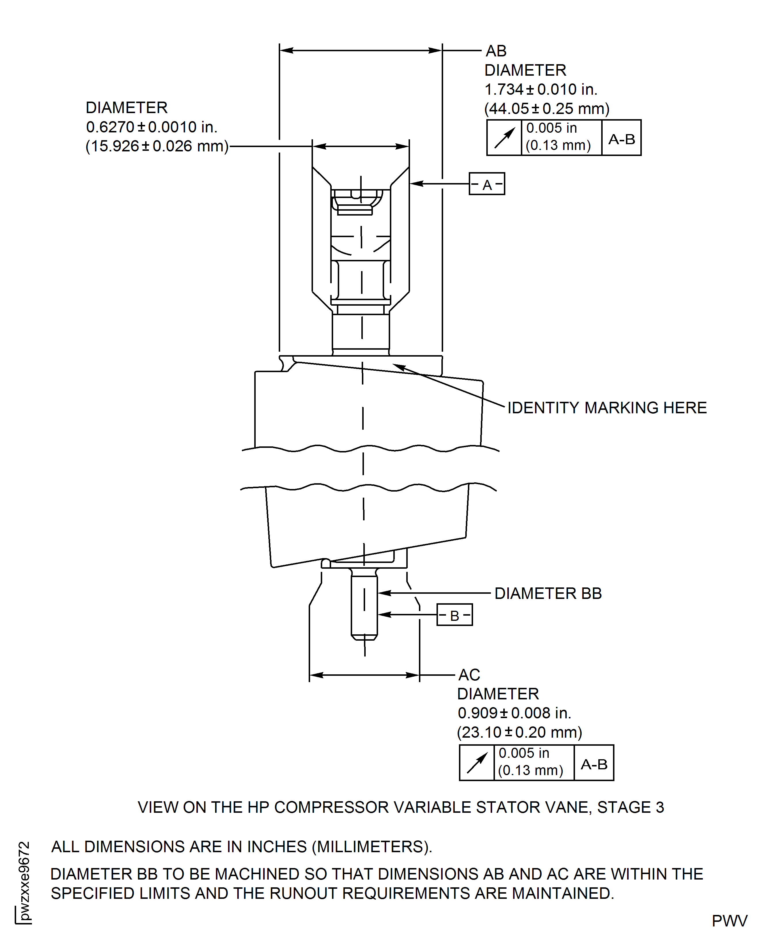 Repair Details and Dimensions - Assembly N and Q