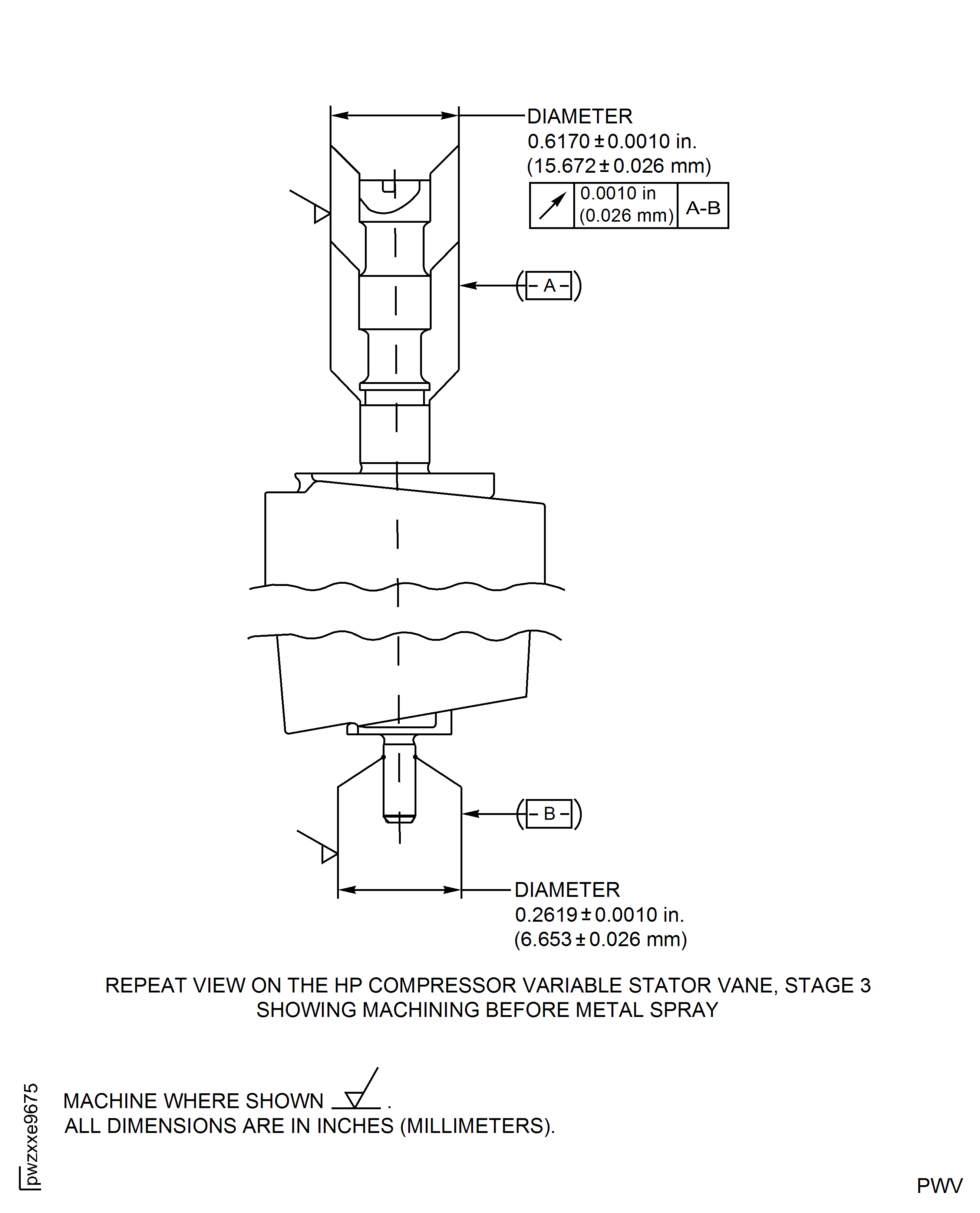Repair Details and Dimensions - Assembly L and M