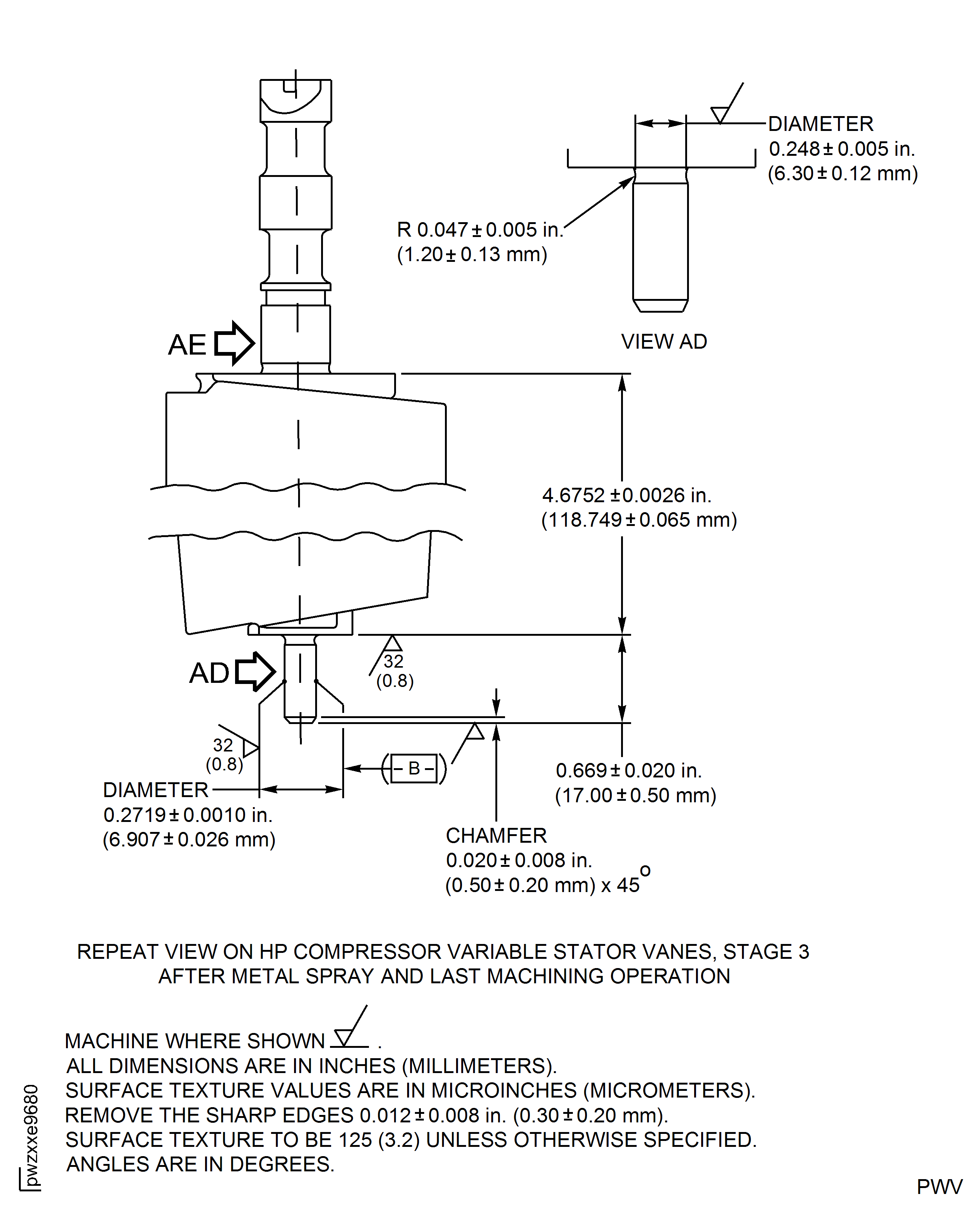 Repair Details and Dimensions - Assembly L