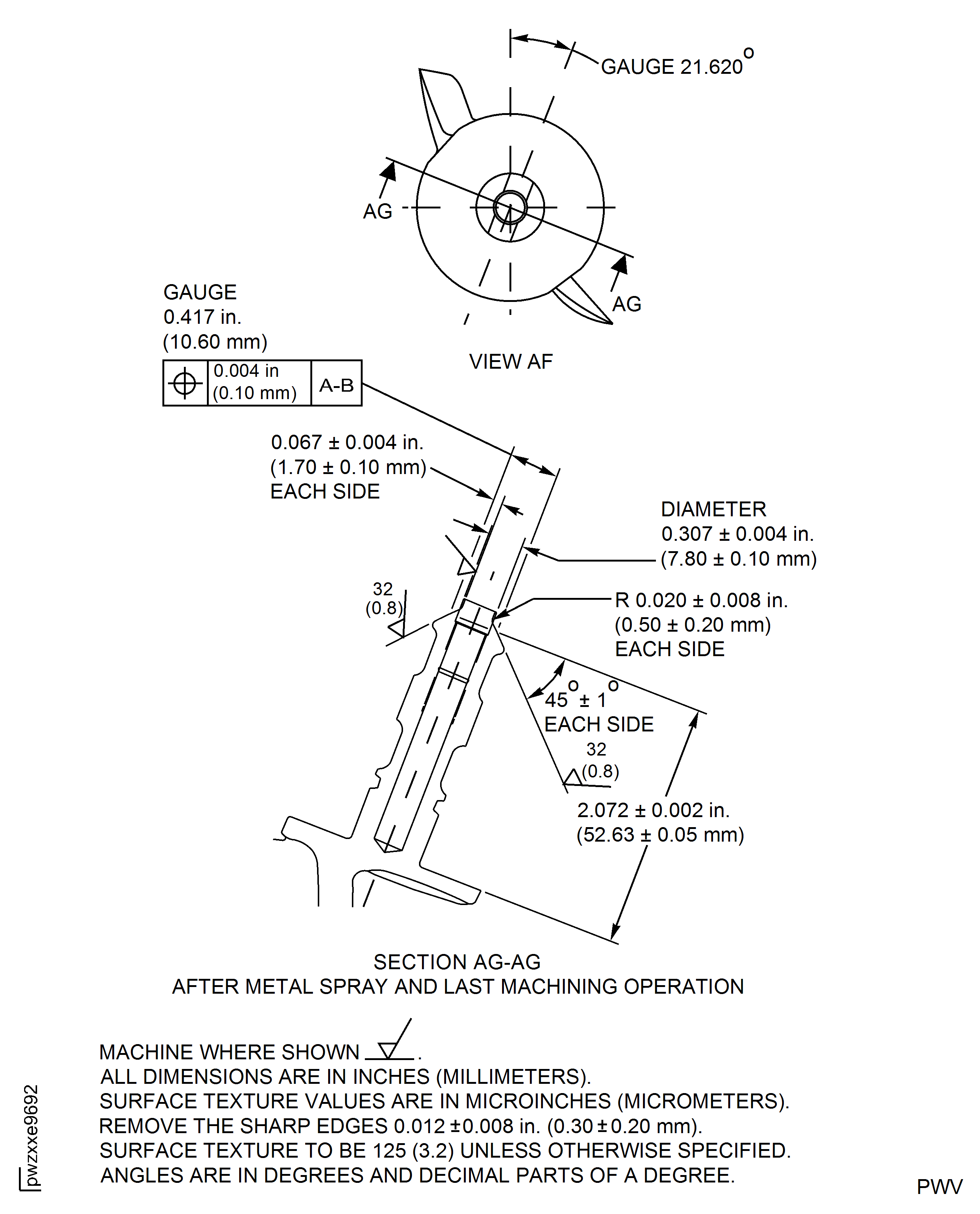 Repair Details and Dimensions - Assembly L