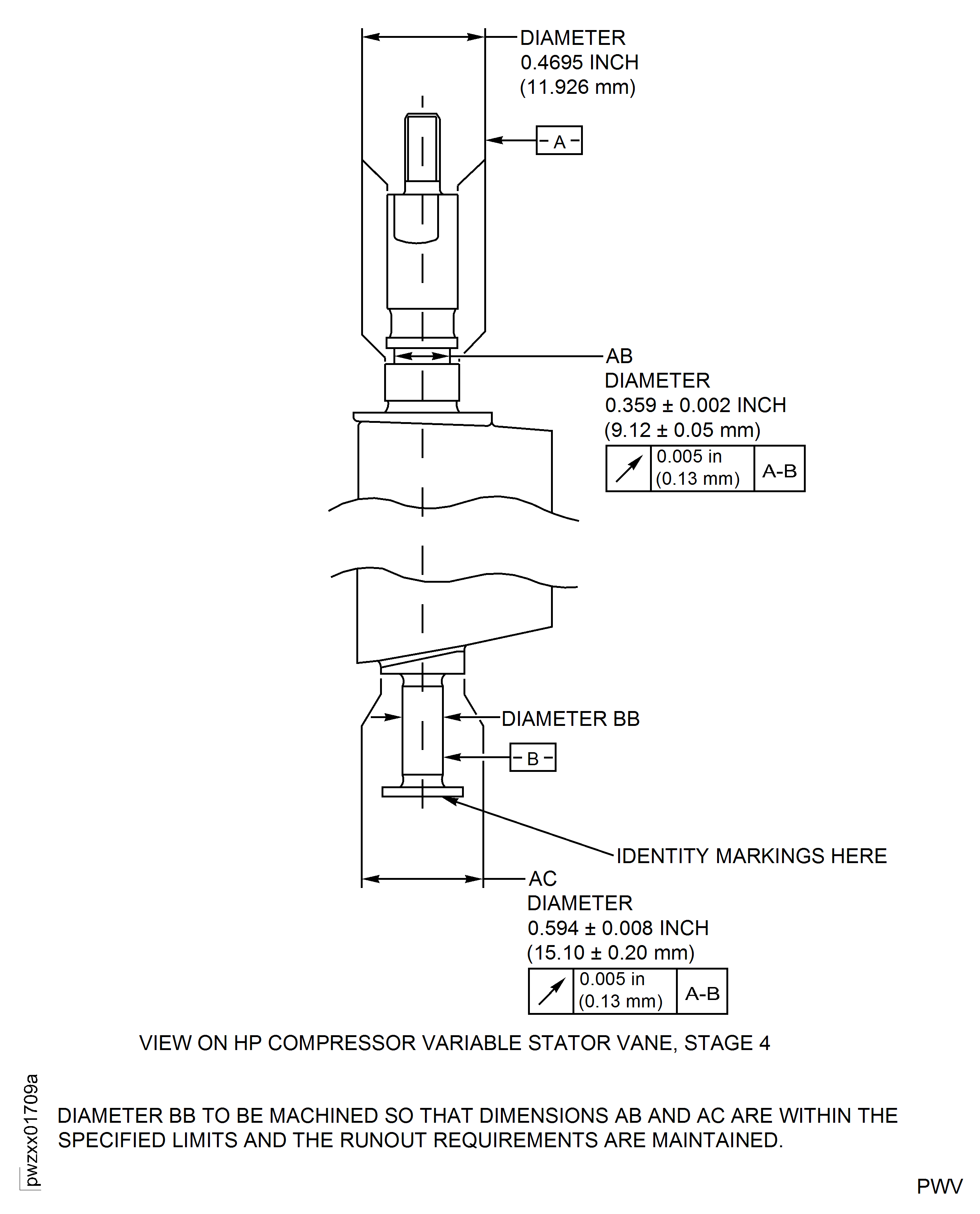 Repair Details and Dimensions - Assembly A and B