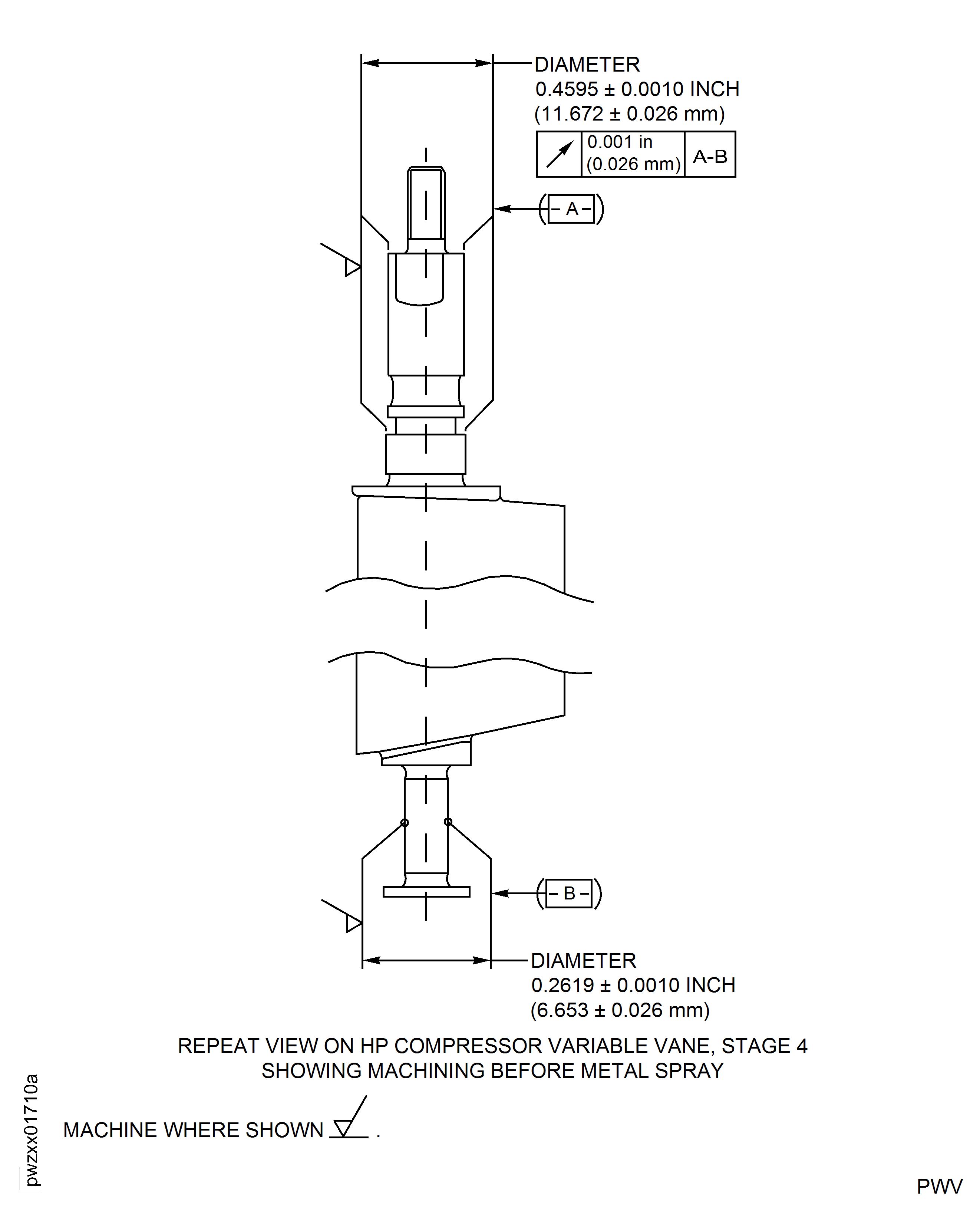 Repair Details and Dimensions - Assembly A, B and C