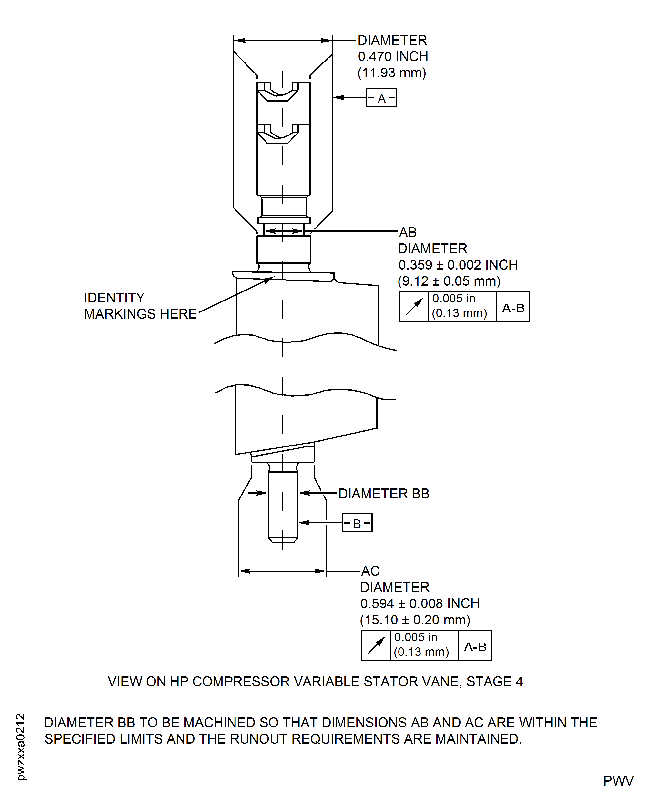 Repair Details and Dimensions - Assembly H and K