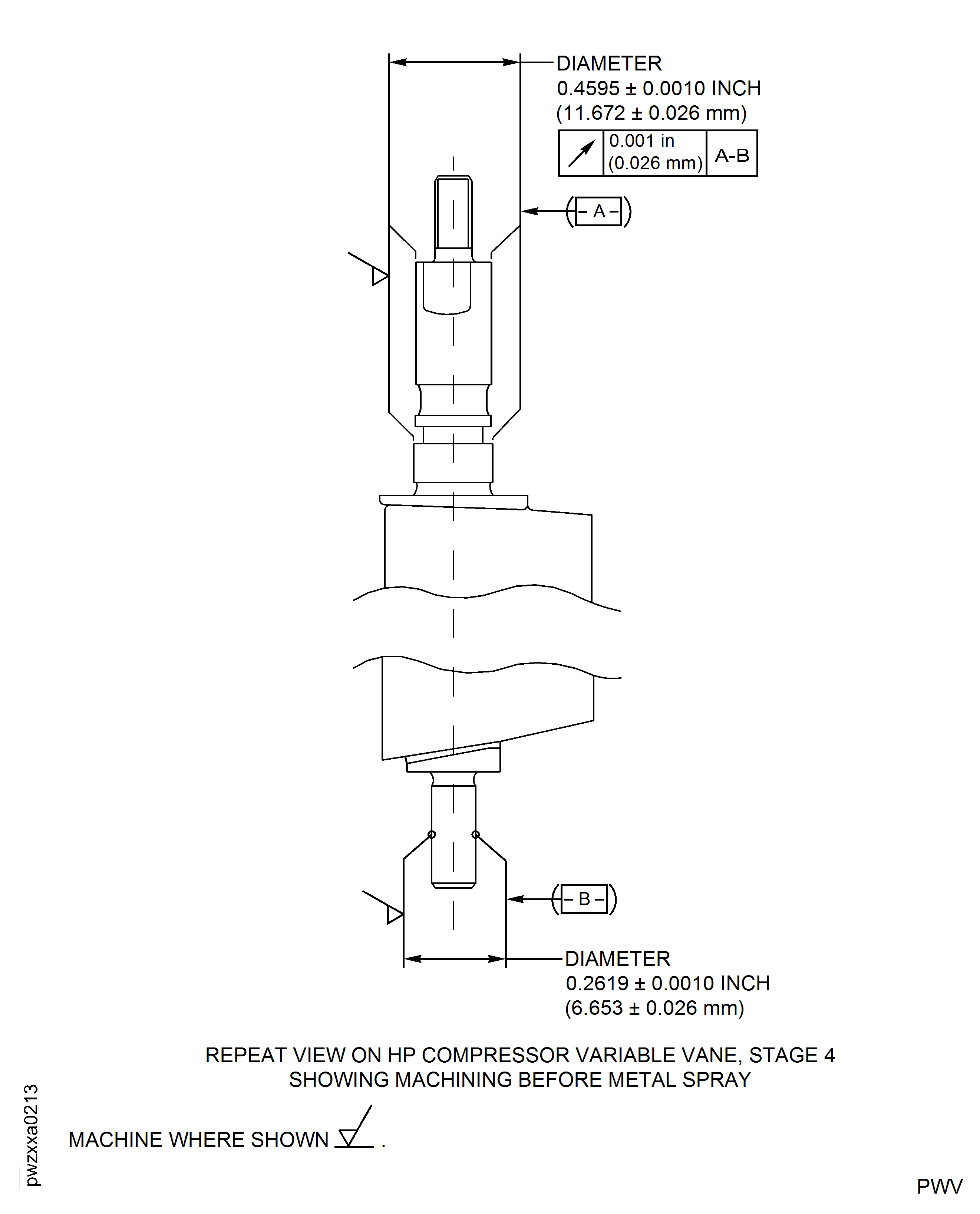 Repair Details and Dimensions - Assembly D, E and F