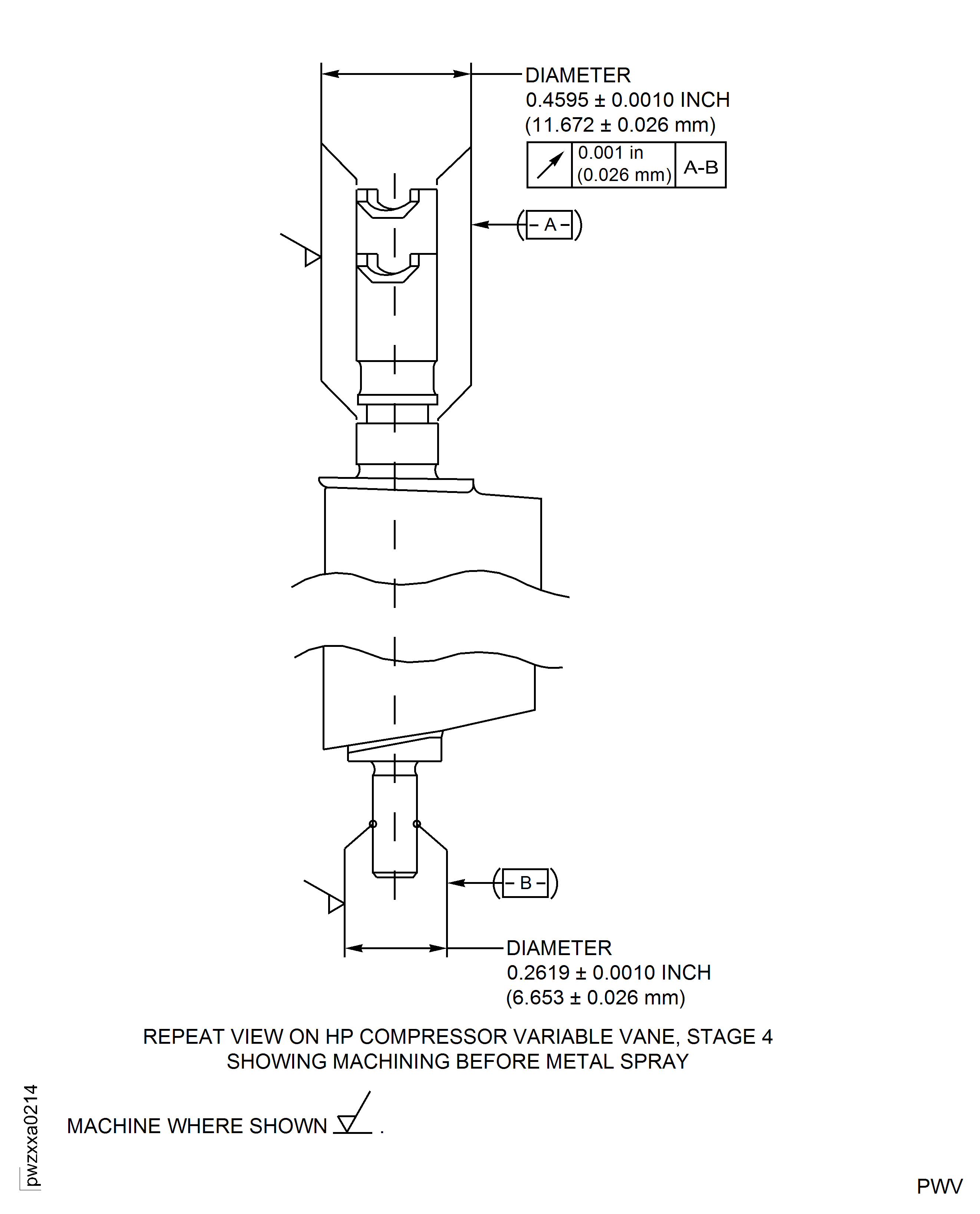 Repair Details and Dimensions - Assembly G, H, J and K