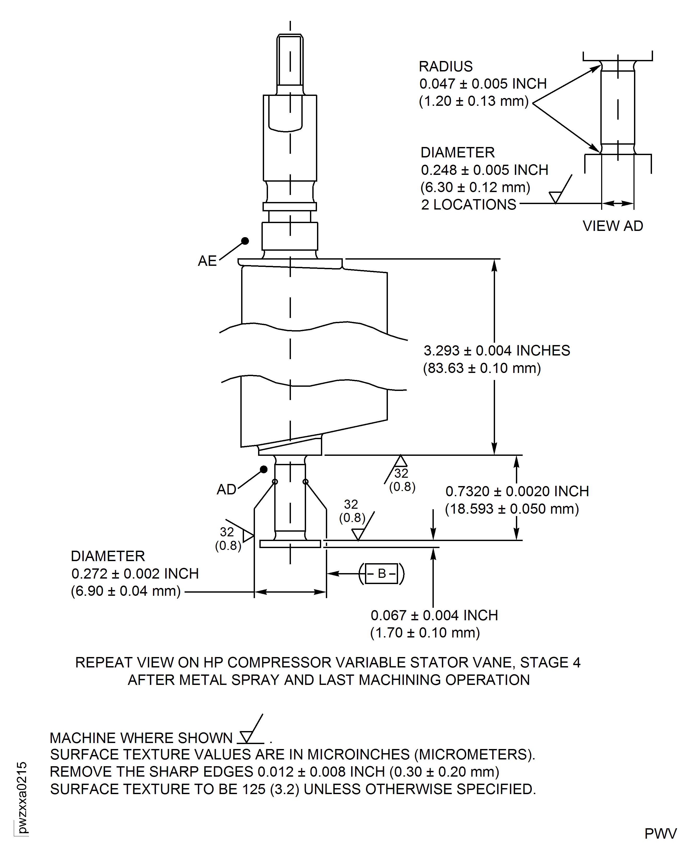 Repair Details and Dimensions - Assembly C