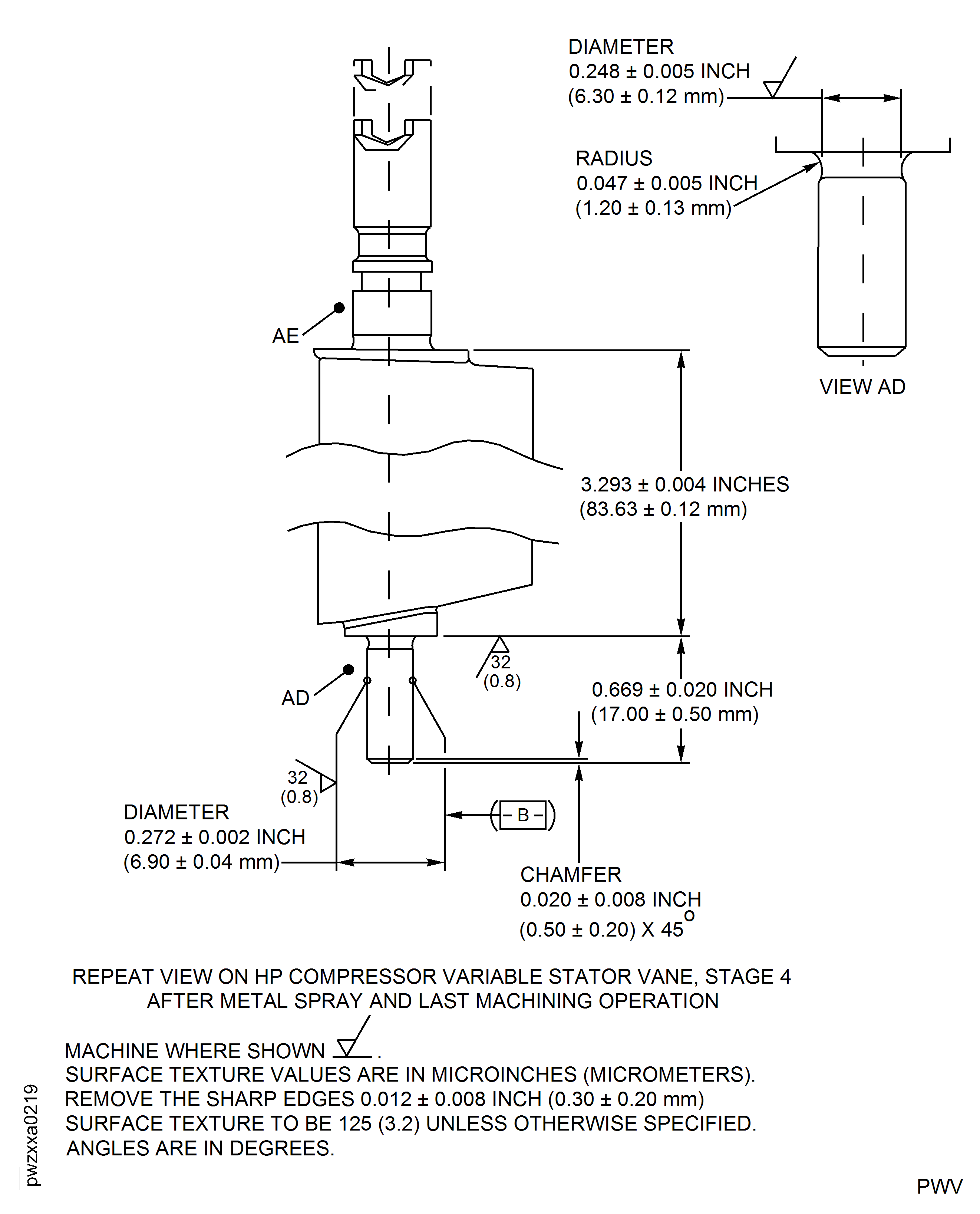 Repair Details and Dimensions- Assembly H and K
