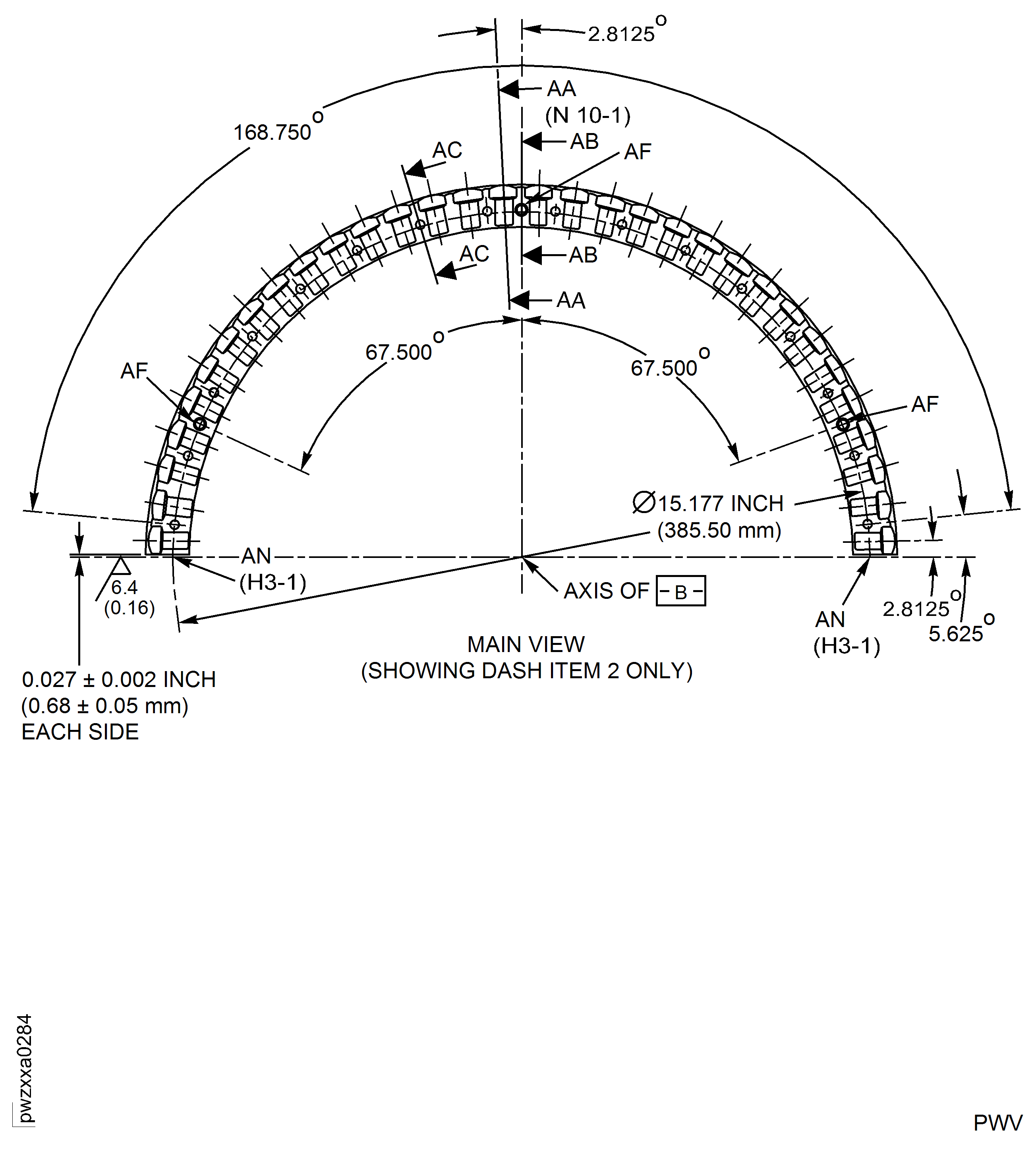 Details to Apply the Lining to the Stage 5 Half Shroud Assembly - Assembly B