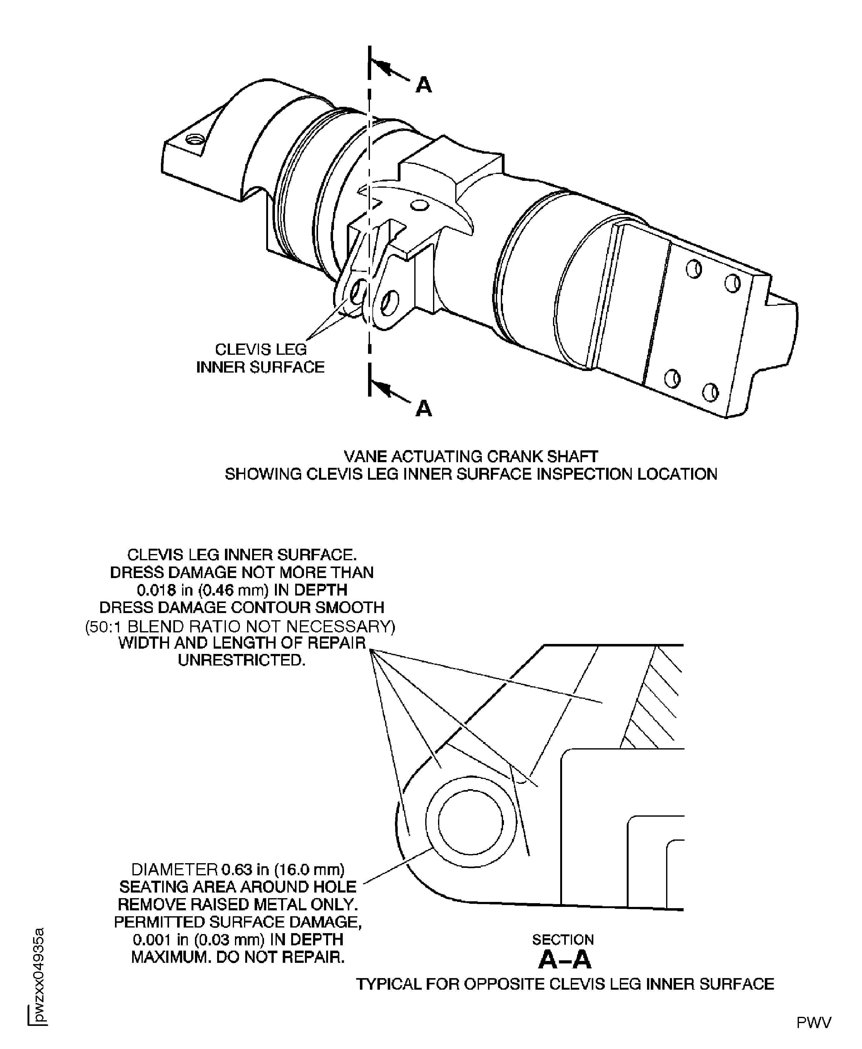 Repair Details and Dimensions
