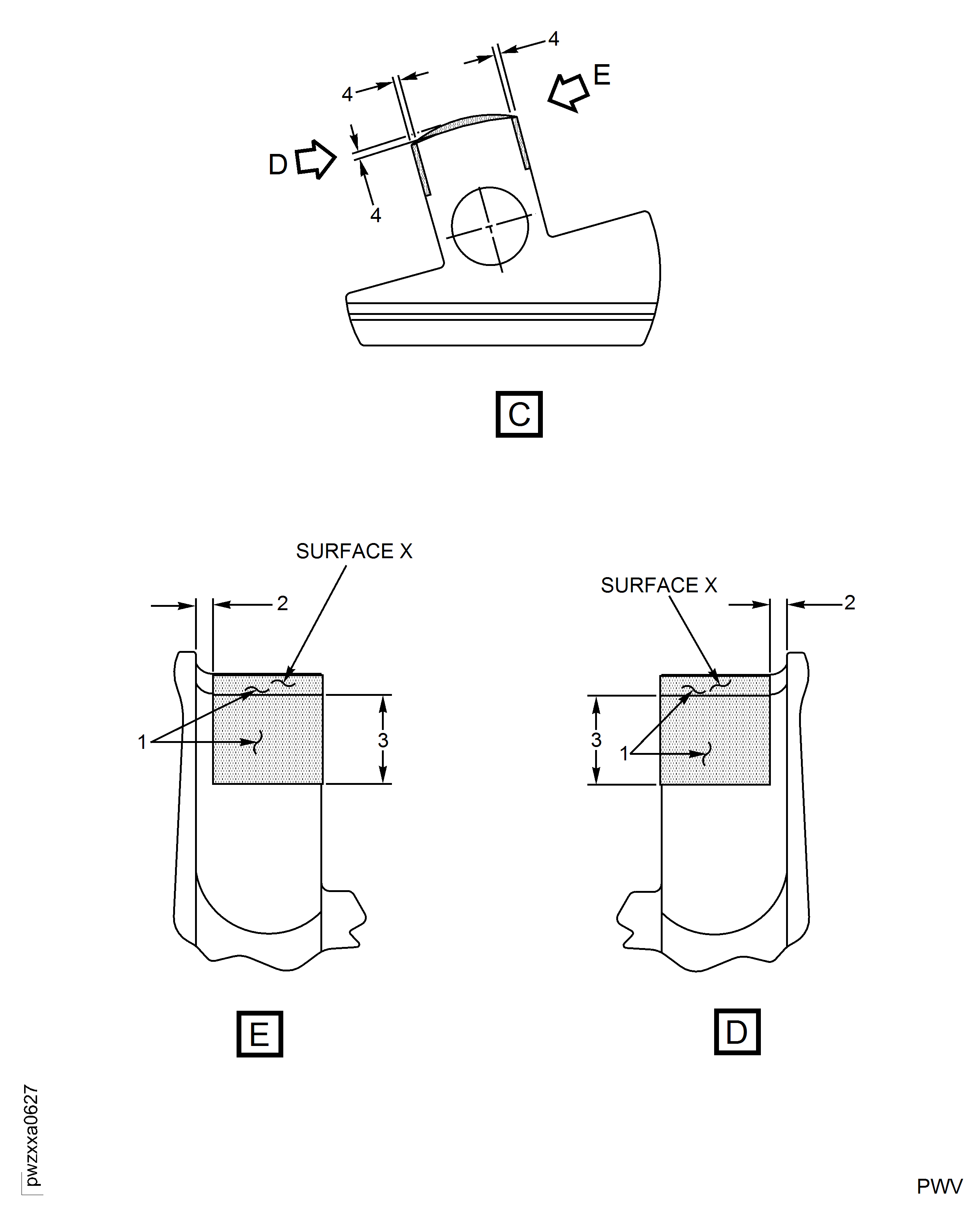 HPC Vane Actuating Crankshaft, Surface Damage Blend Repair-012 (VRS9392) (Applicable to PNs 6A7975 and 6A7976 Only)
