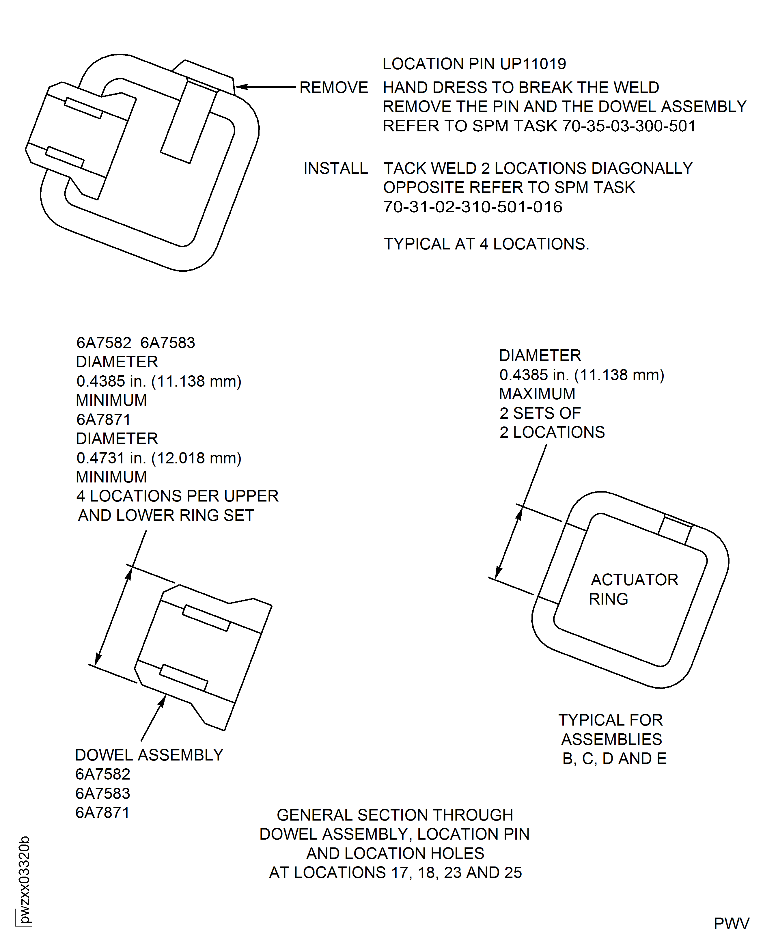Repair Details and Dimensions