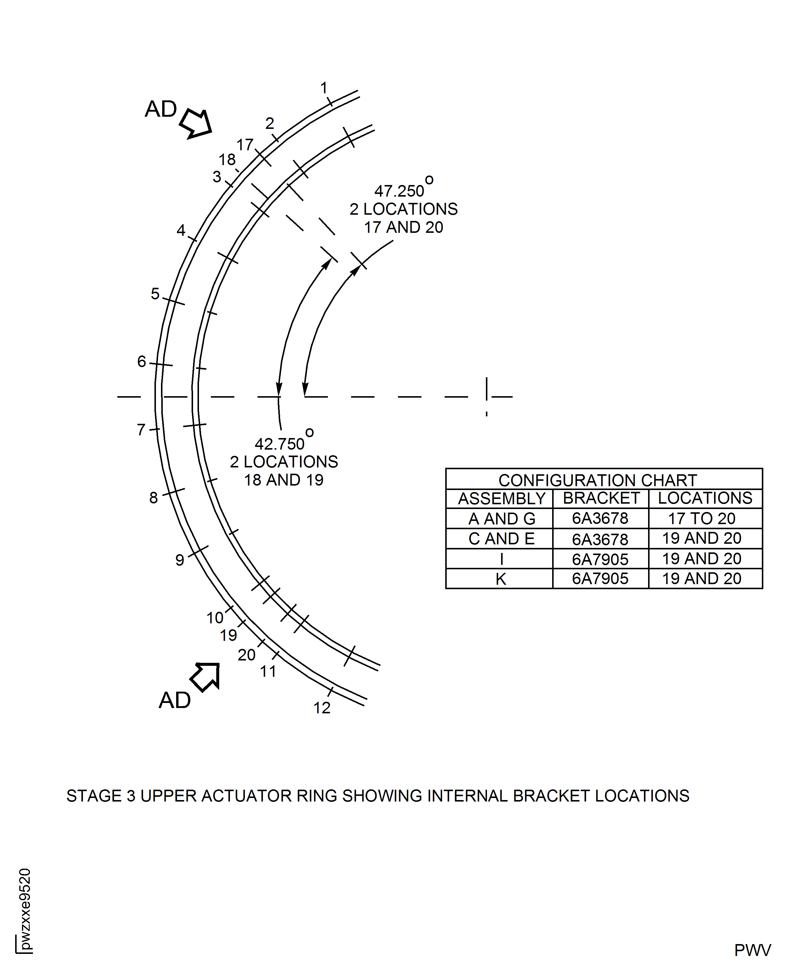 Repair Details and Dimensions - Assembly A, Assembly C, Assembly E, Assembly G, Assembly I and Assembly K