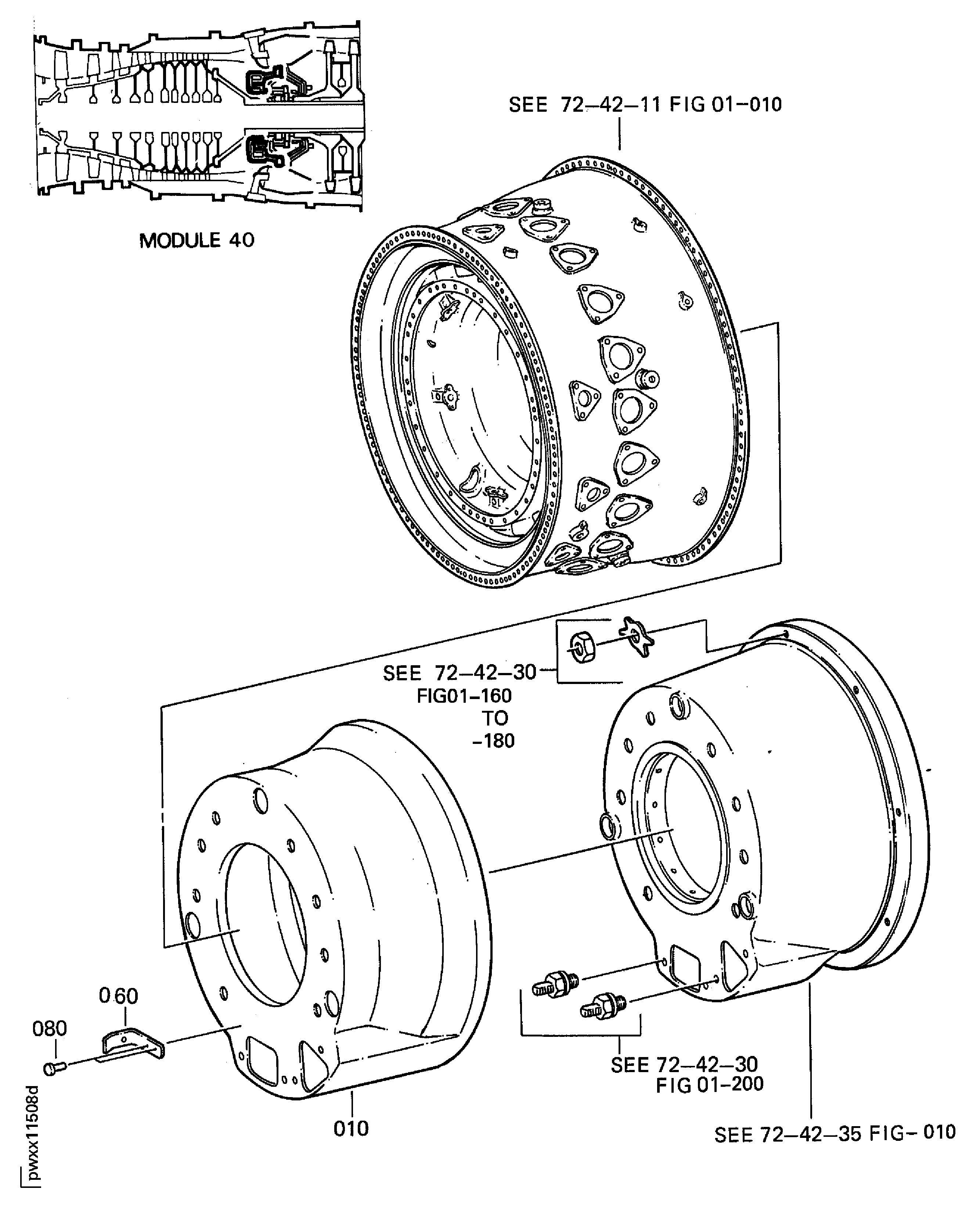 NO.4 BEARING FRONT HEATSHIELD
